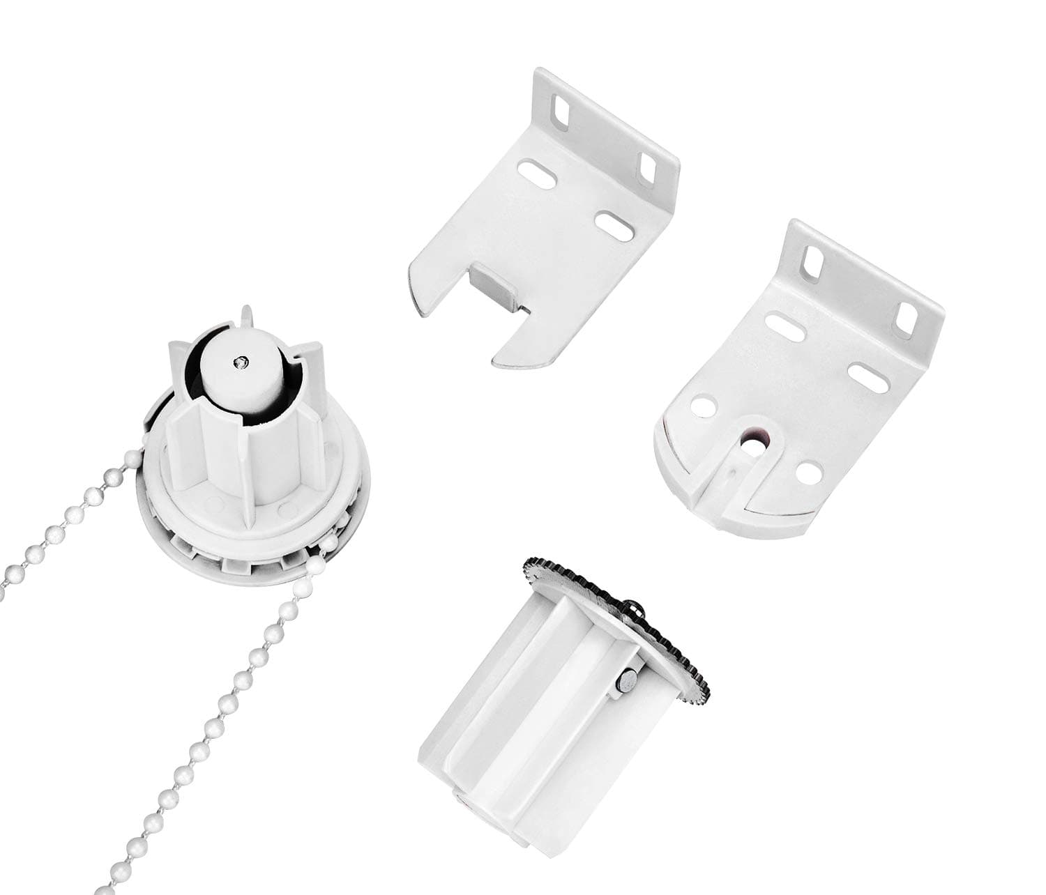 Roller Blind Repair Kit, Complete with 38mm Roller Blind Mechanism, Roller Blind Chain and Metal Bracket, Metal Core Clutch, Long Lifespan, Heavy Duty