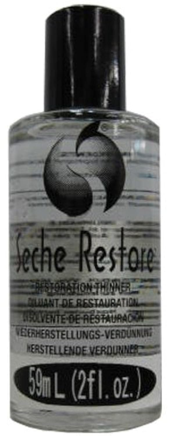 Seche Restore Top Coat - Nail Polish Thinner, Revive Thickened Lacquer, Nail Lacquer Thinner, Extends Manicure Life, 2 Fl Oz