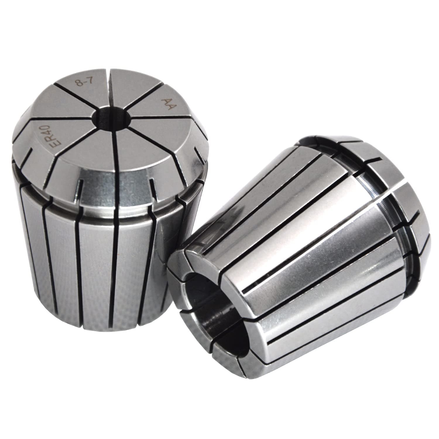 WKSTOOL 2Pcs/Set ER40 22mm Spring Collet Chuck Milling Tool Bits Holder for Lathe Machine (ER-40 22mm)