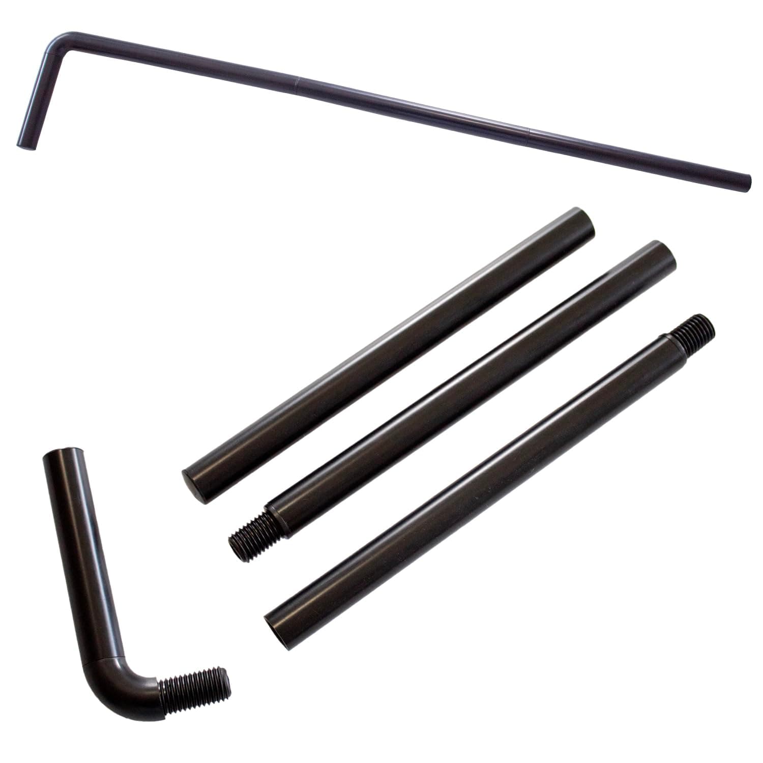 RangeMaster ShoulderWand Therapy Stretching Tool│Collapsible Stretching Bar│Physical Therapy Tool for Recovery and Increasing Motion (Black)