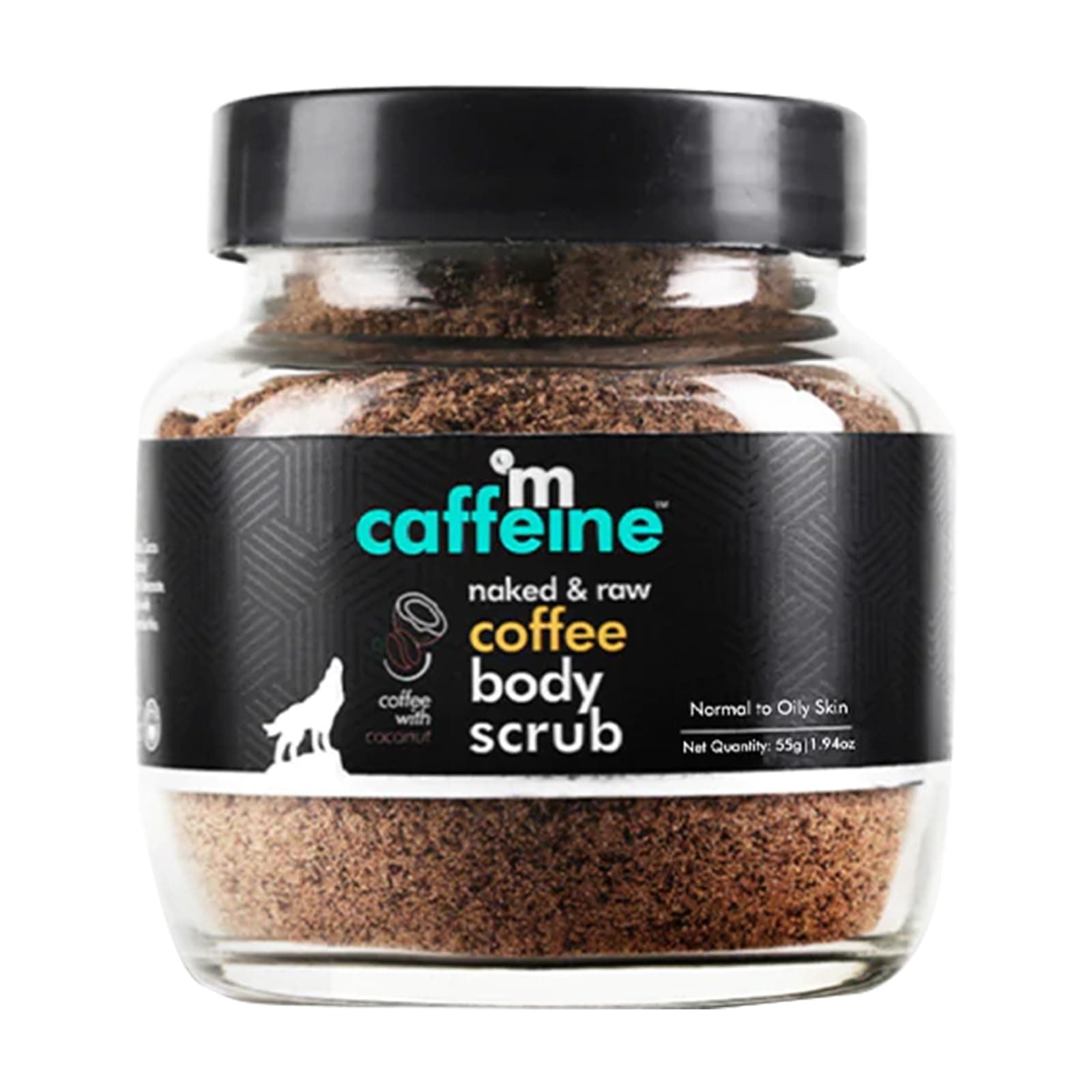Exfoliating Coffee Body Scrub for Tan Removal & Soft-Smooth Skin | For Women & Men | De-Tan Bathing Scrub with Coconut Oil, Removes Dirt & Dead Skin from Neck, Knees, Elbows & Arms - 1.94 oz
