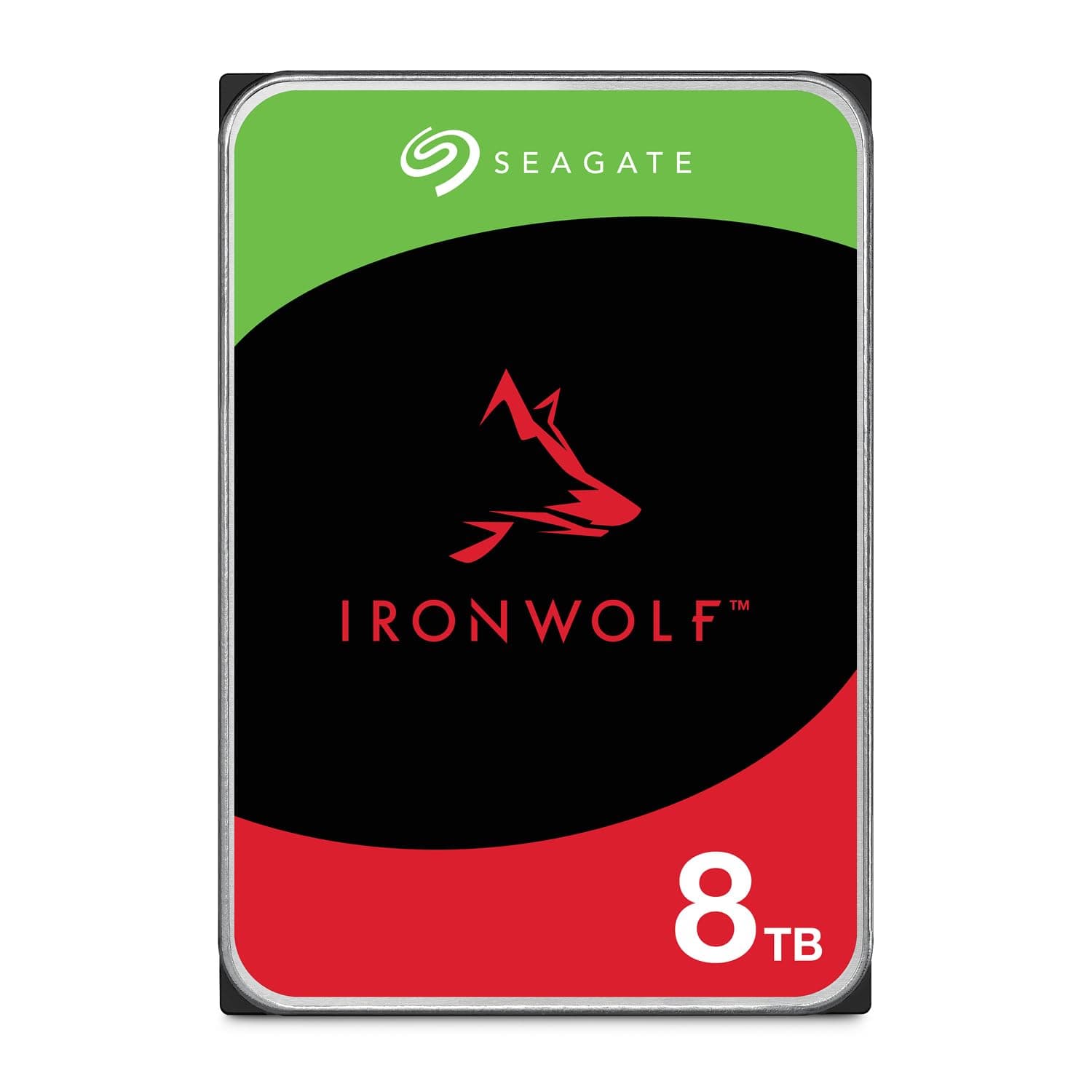 IronWolf 8TB NAS Internal Hard Drive HDD – 3.5 Inch SATA 6Gb/s 7200 RPM 256MB Cache for RAID Network Attached Storage – Frustration Free Packaging (ST8000VNZ04/N004)