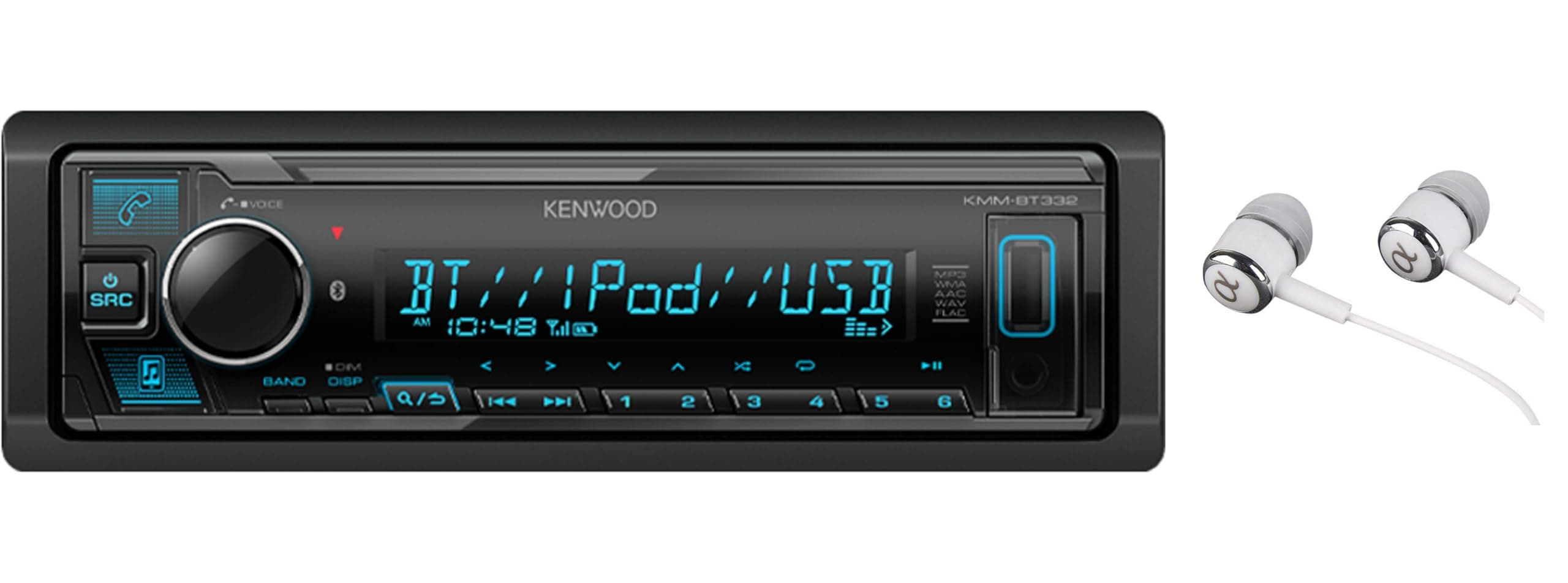 Kdc-mp142 WMA/MP3 CD Receiver With Front Panel AUX Input And Remote Control