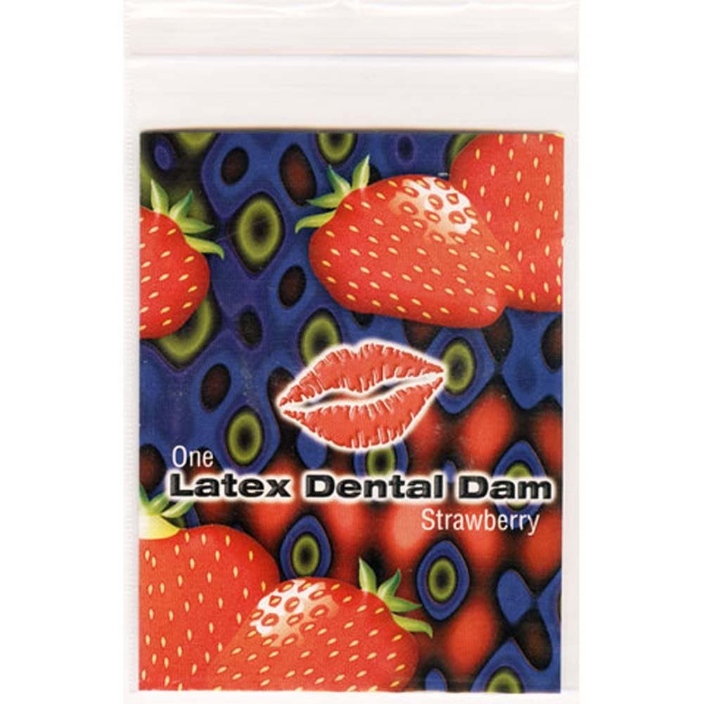 Latex dental dam strawberry