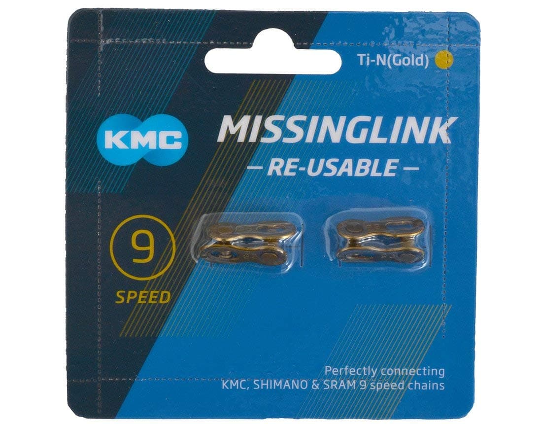 KMC Missing Link 7,8,9,10,11,12 Speed Silver/Gold Blue Packing