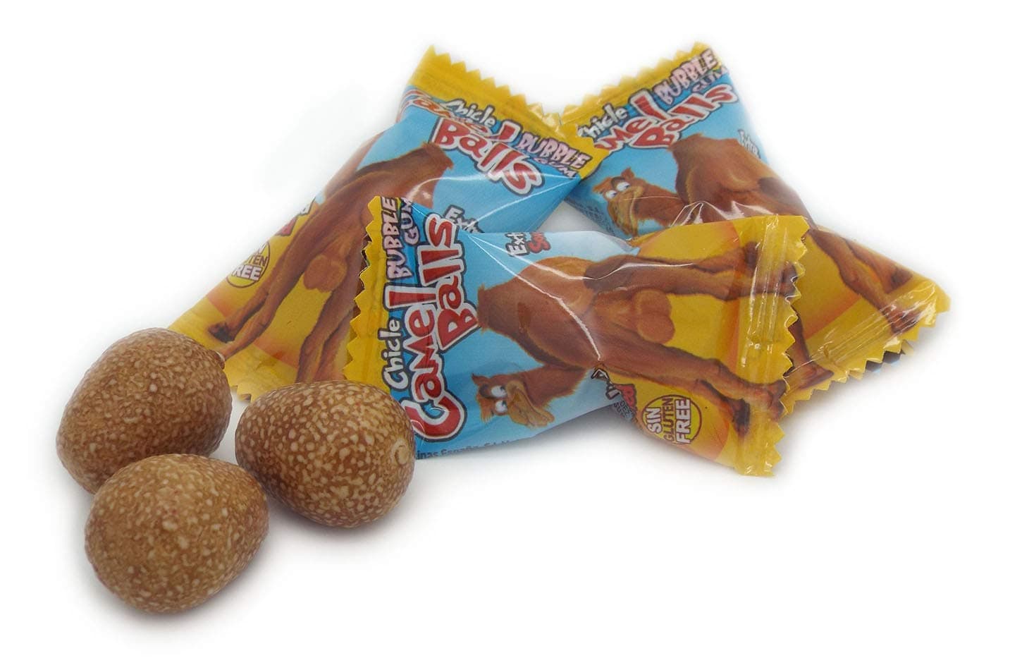 Camels Balls Extra Sour - 120 Bubblegum Sweets