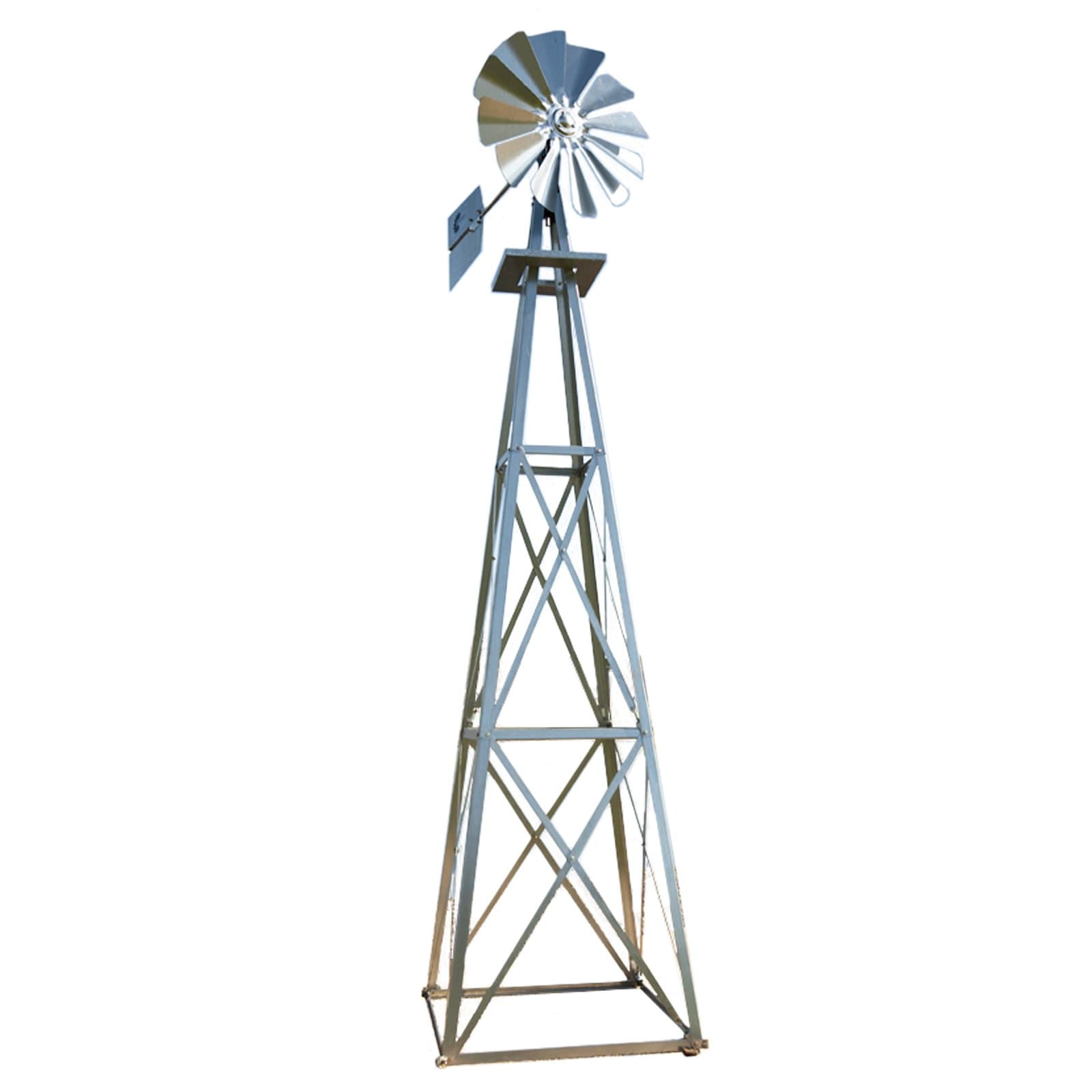 Large Galvanized Backyard Windmill