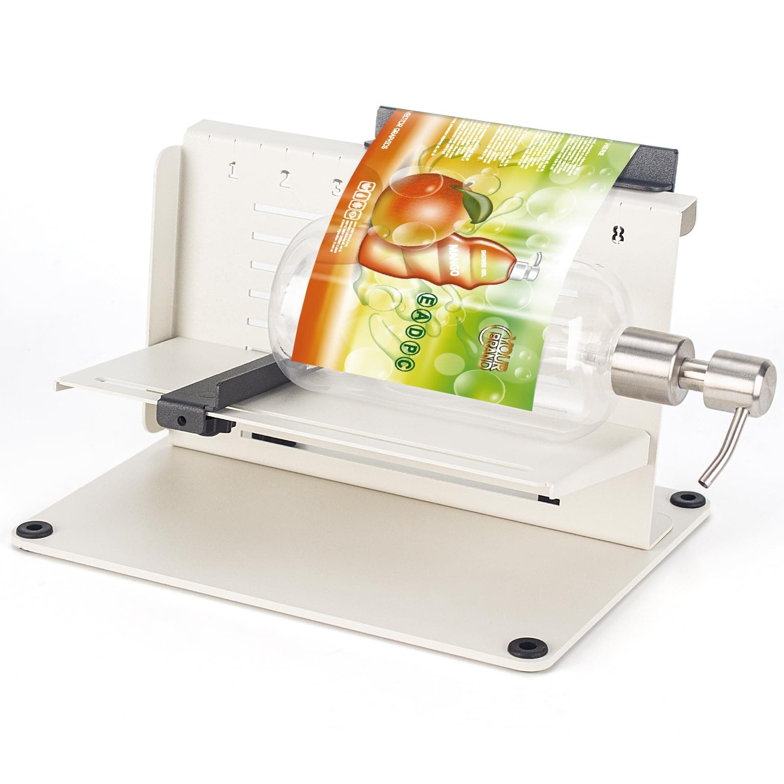 Precise Label Applicator Bottle & Jar-Labeling Must-Have, Manual Labeling Machine for Bottle Labels Made by Label Makers, for Vessels for Wine/Beer and Olecranon Bottle, Labeling Wizard Tool