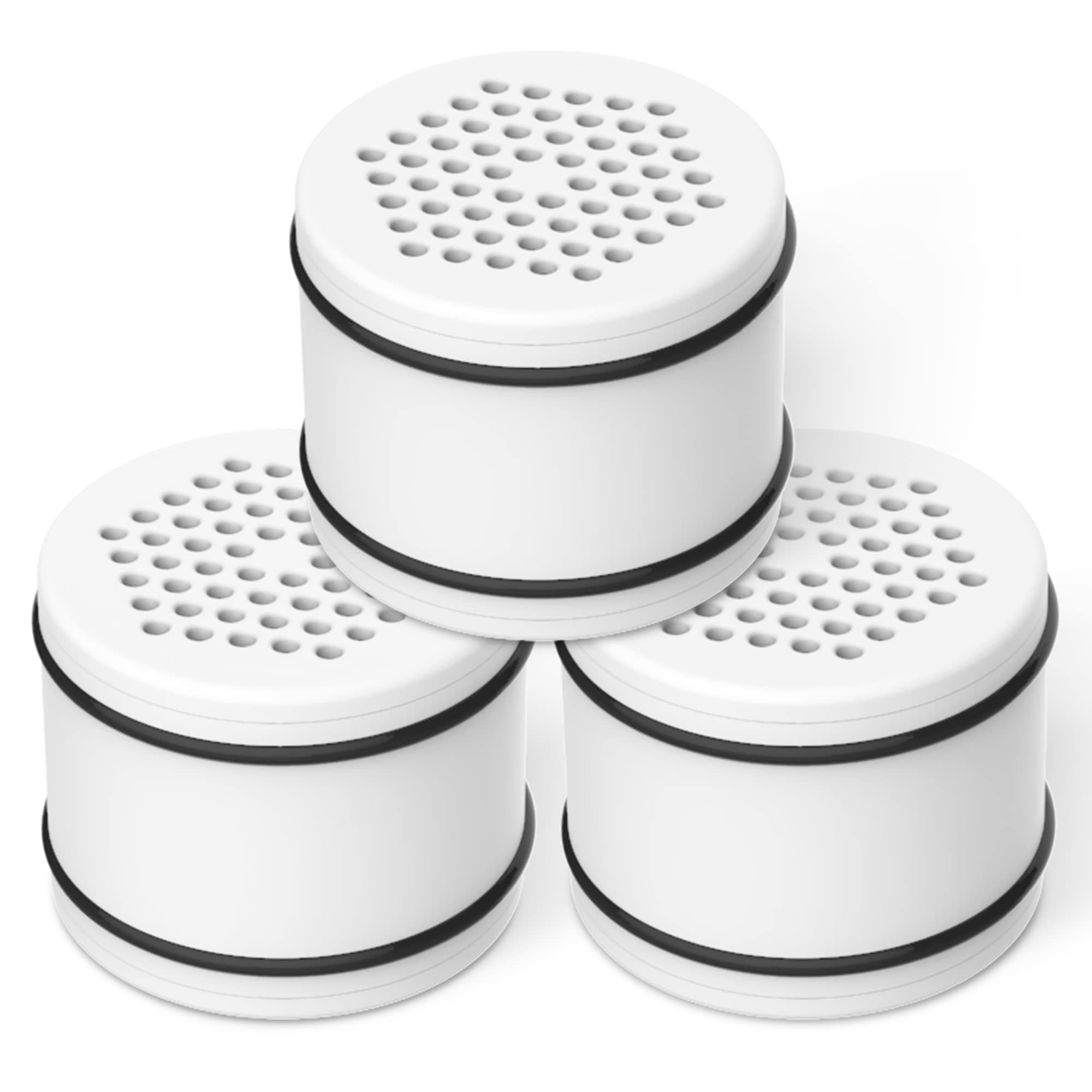 WHR-140 Shower Head Water Filter, Replacement for Culligan WHR-140, WSH-C125, HSH-C135, ISH-100, BRITA SHF-302 Shower Water Filter Units, with Advanced KDF Filtration Material, Pack of 3