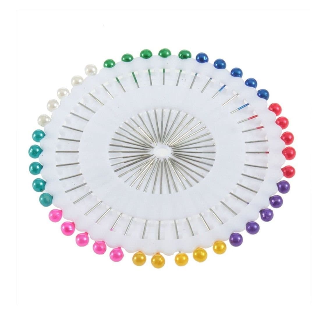1 Sets 40pcs Straight Pins Plastic Ball Head Pins, Multi color Head pins Dressmaking for Embroidery Arts Crafts Embellishment