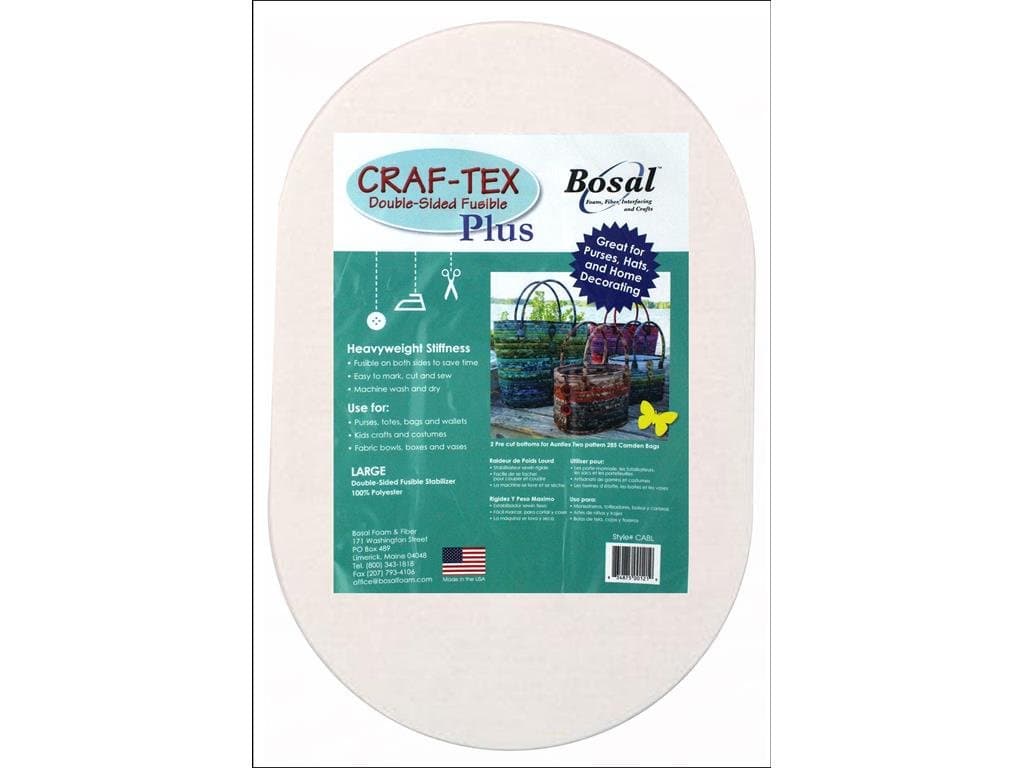 Bosal Dbl Side Oval 2pc Craf-Tex Fusible Double Sd Plus Lg