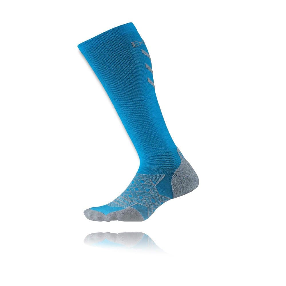 Thorlo Experia Women's Compression Over the Calf Socks, Blue Sky, Small