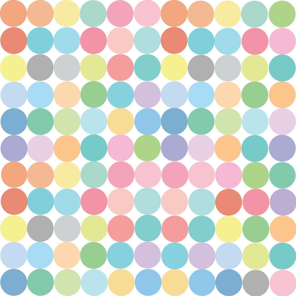 2 inch Dots Wall Decals Confetti Dots Pastel Polka Dot Wall Stickers Repositionable Peel and Stick Decals
