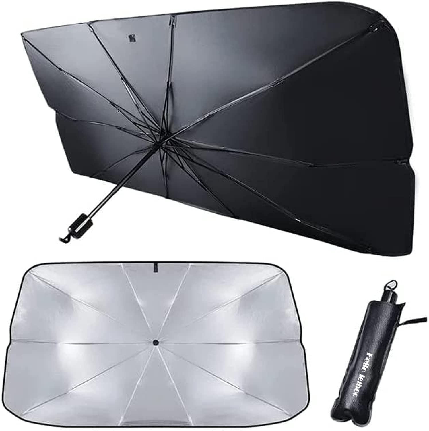 Car Windshield Sun Shade UV Rays and Heat Sun Visor Protector Foldable Reflector Windshields Umbrella