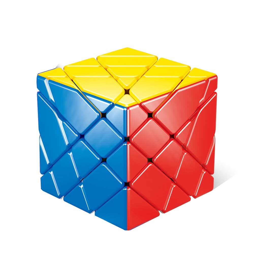 SUN-WAY 4x4 Axis Magic Cube 4x4 Stickerless Axis Speed Cube 4x4x4 Fisher Cube Puzzle Toys for Kids and Adults Brain Teasers Toys