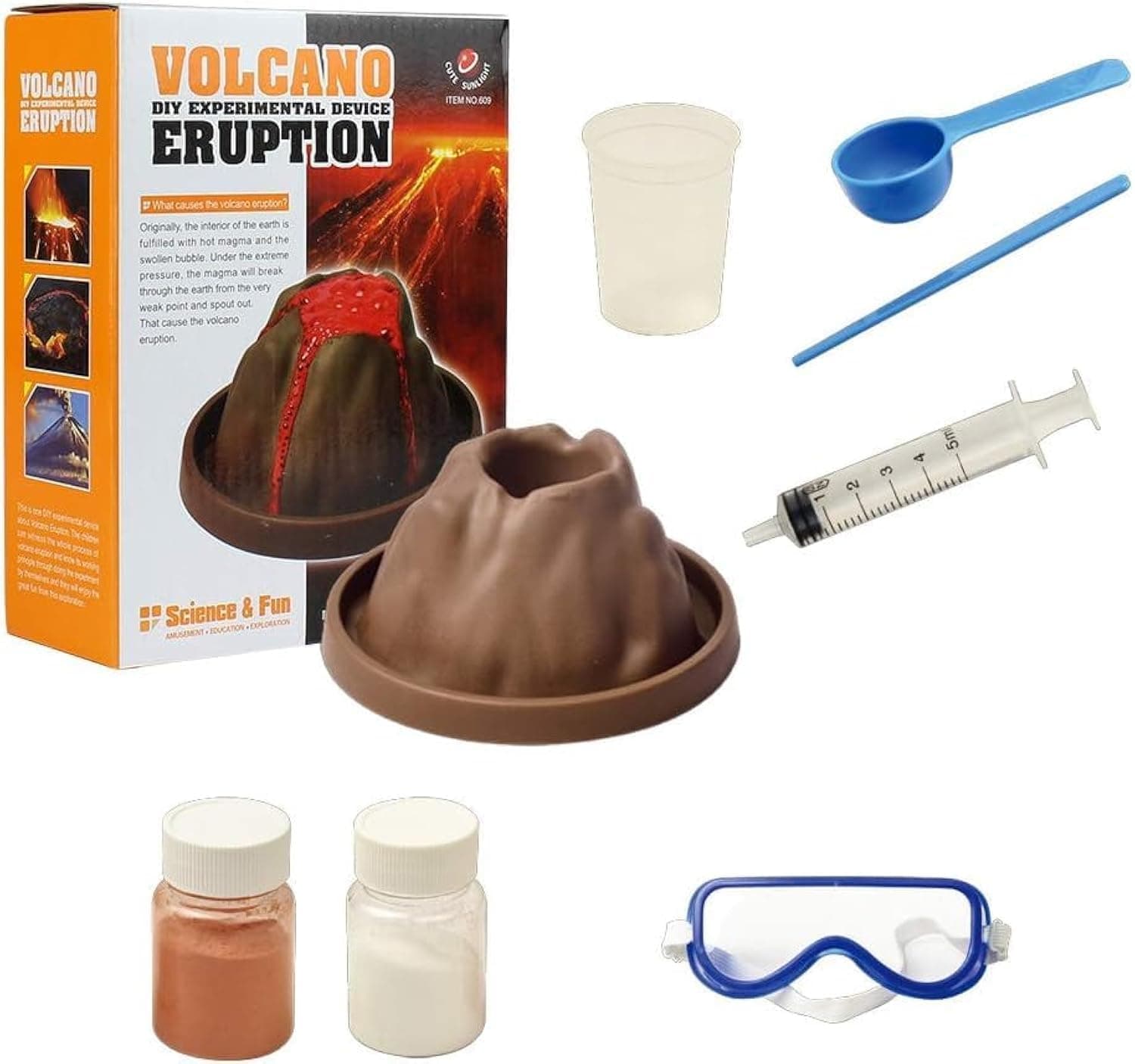 Volcano Explorer Kit: Educational Eruption Science Toy | Erupting Volcano Experiment Set: Fun Learning for Kids