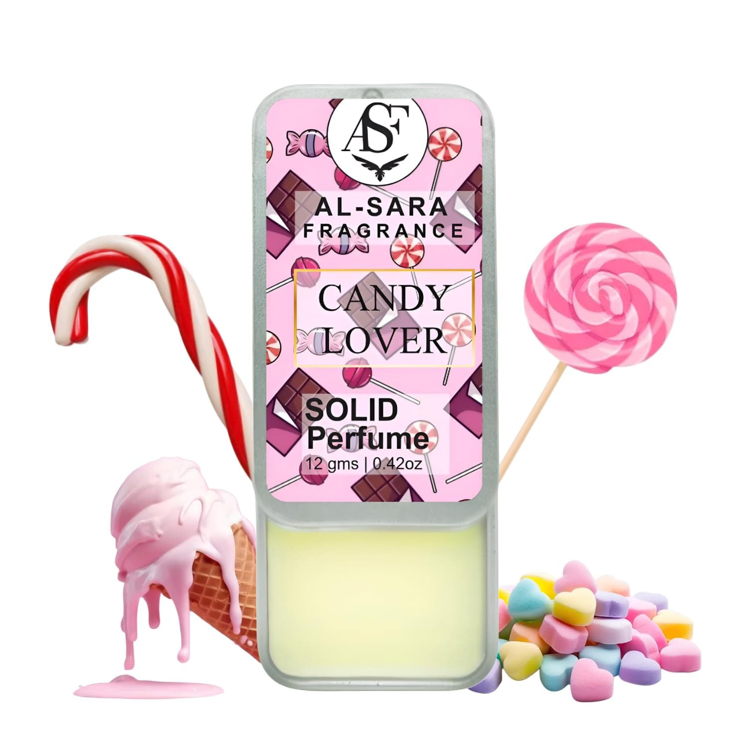 Candy Lover Solid Perfume for Men & Women | Alcohol-Free, Non-Greasy, Long-Lasting Natural Fragrance | Portable & Travel-Friendly Cologne