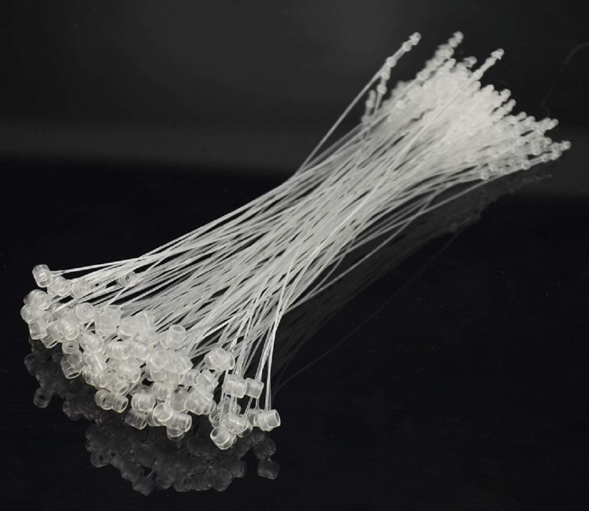 Acuteye 5000 pcs 5" Snap Lock Loop Lock Fasteners, Natural