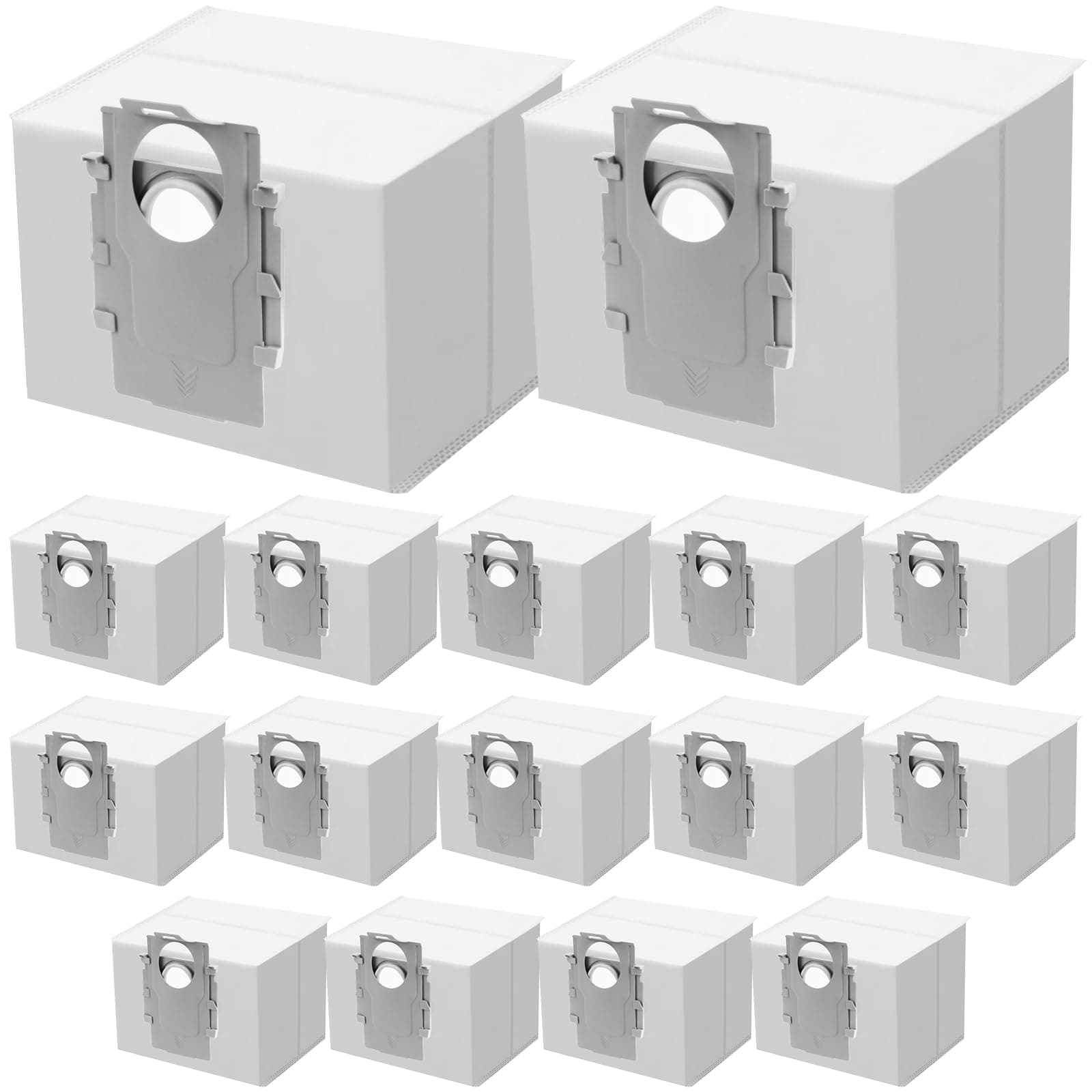 16 Pack Q5 Dust Bag for Roborock S8+, S8 Pro Ultra, Q7 Max+/Max, Q5 Max+, Q8 Max+, S7 Pro Ultra, Q5, Q5+, Q7, S7 MaxV Ultra Robot Vacuum, 3.5L Large Capacity Disposable Bag