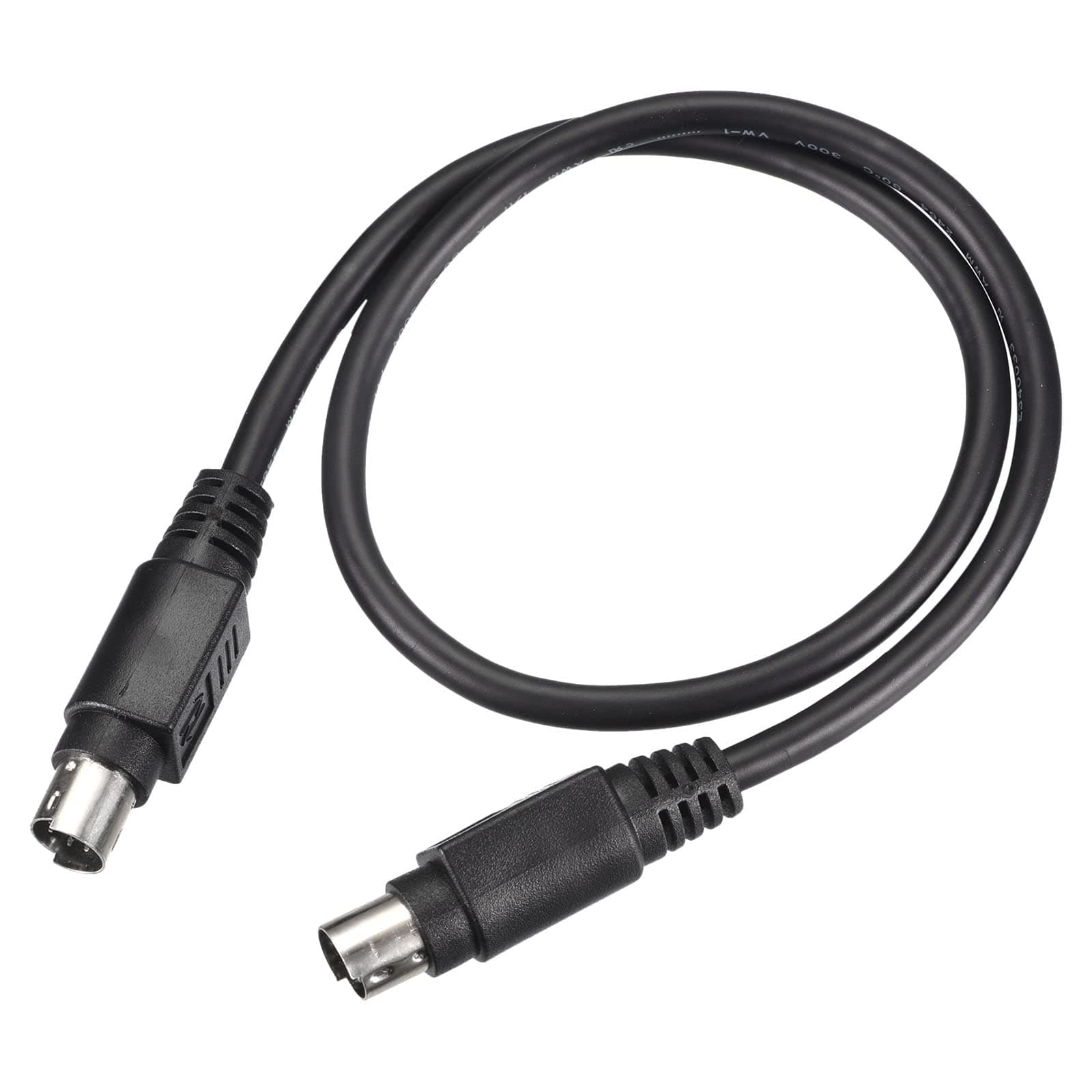 MECCANIXITY PS/2 Mouse and Keyboard Extension Cable 6 Pin 1.64 Feet Male to Male for PC,Black