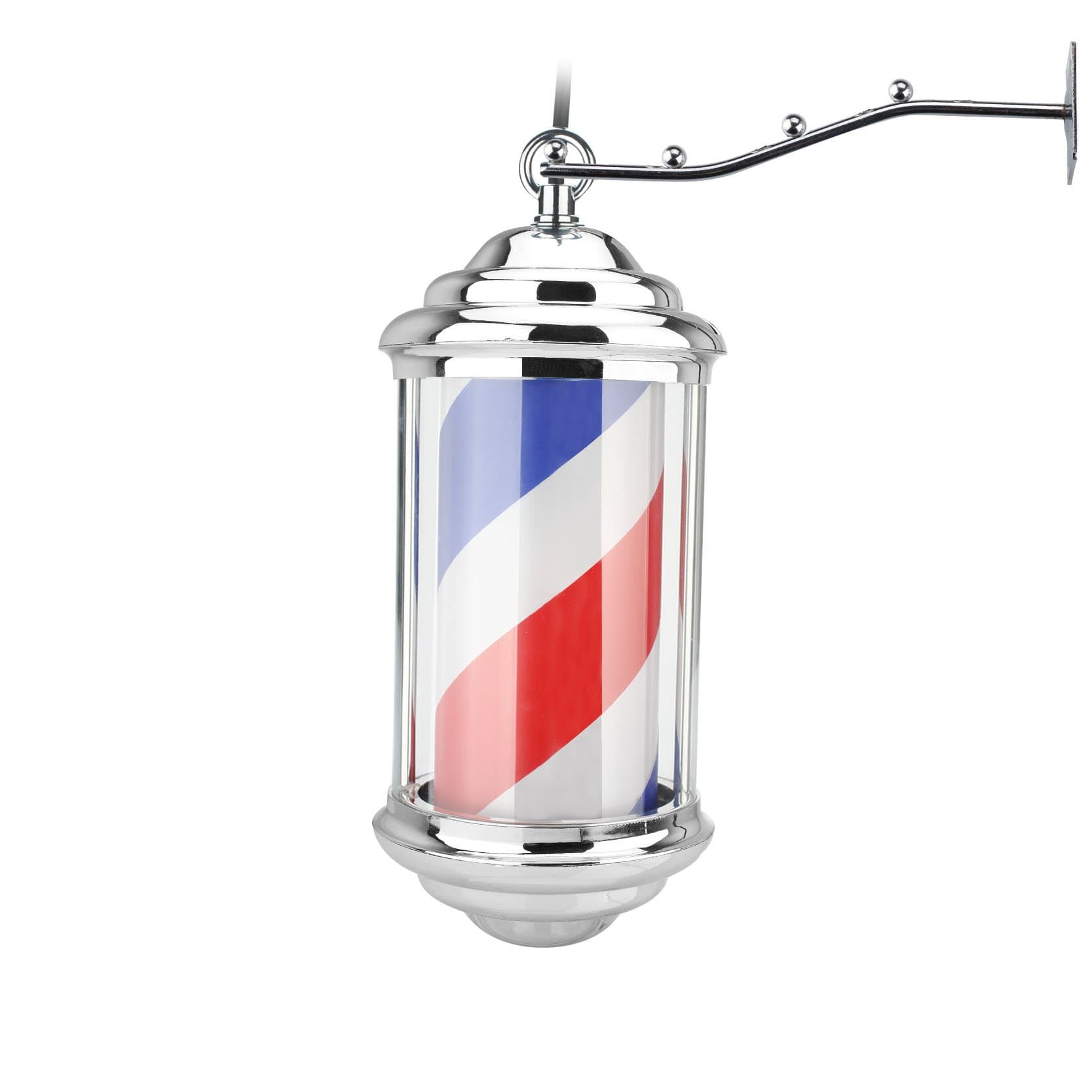 MINI LED Rotating Barber Sign Pole bulb can be replaced Barbershop Pole barber light Φ5.9"