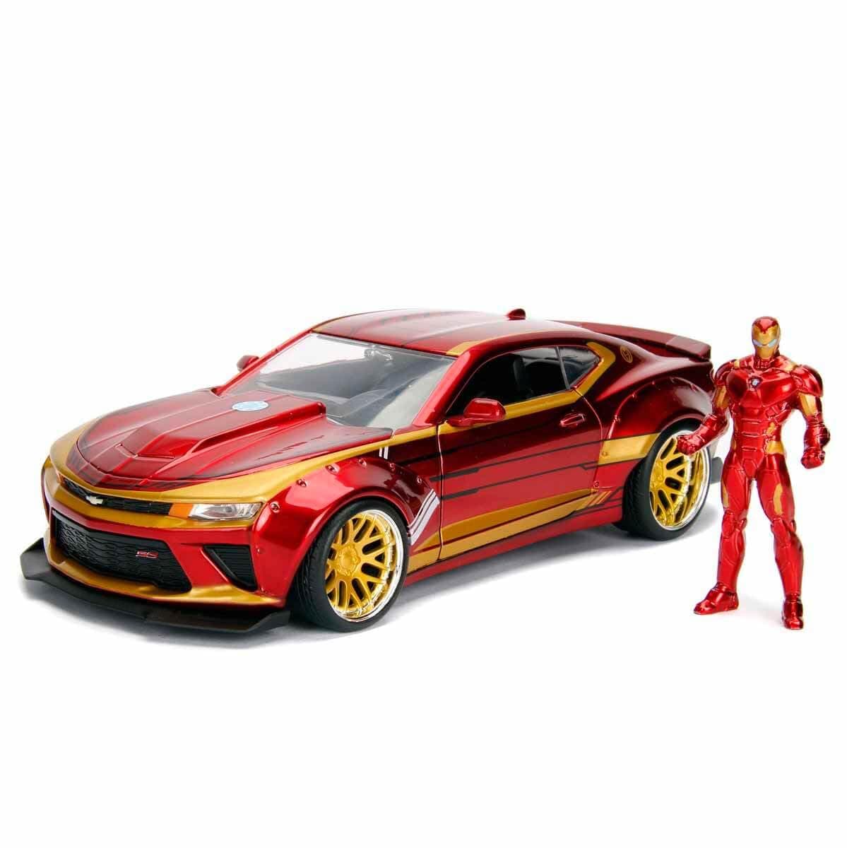 MARVEL IRONMAN 2016 CHEVY CAMARO SS 1:24 SCALE DIE-CAST CAR