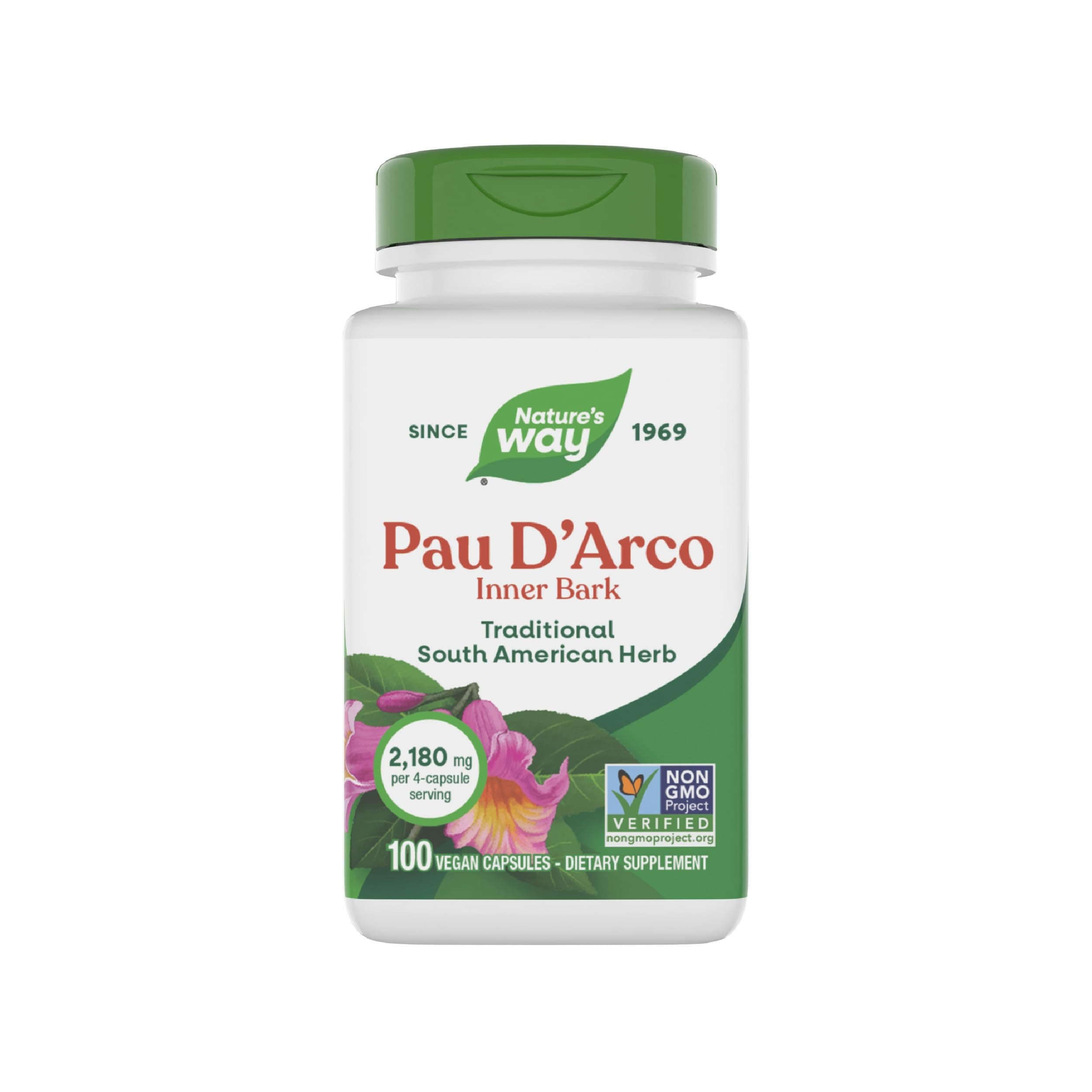 Nature's Way Pau D'Arco Inner Bark (545mg) - 100 Capsules