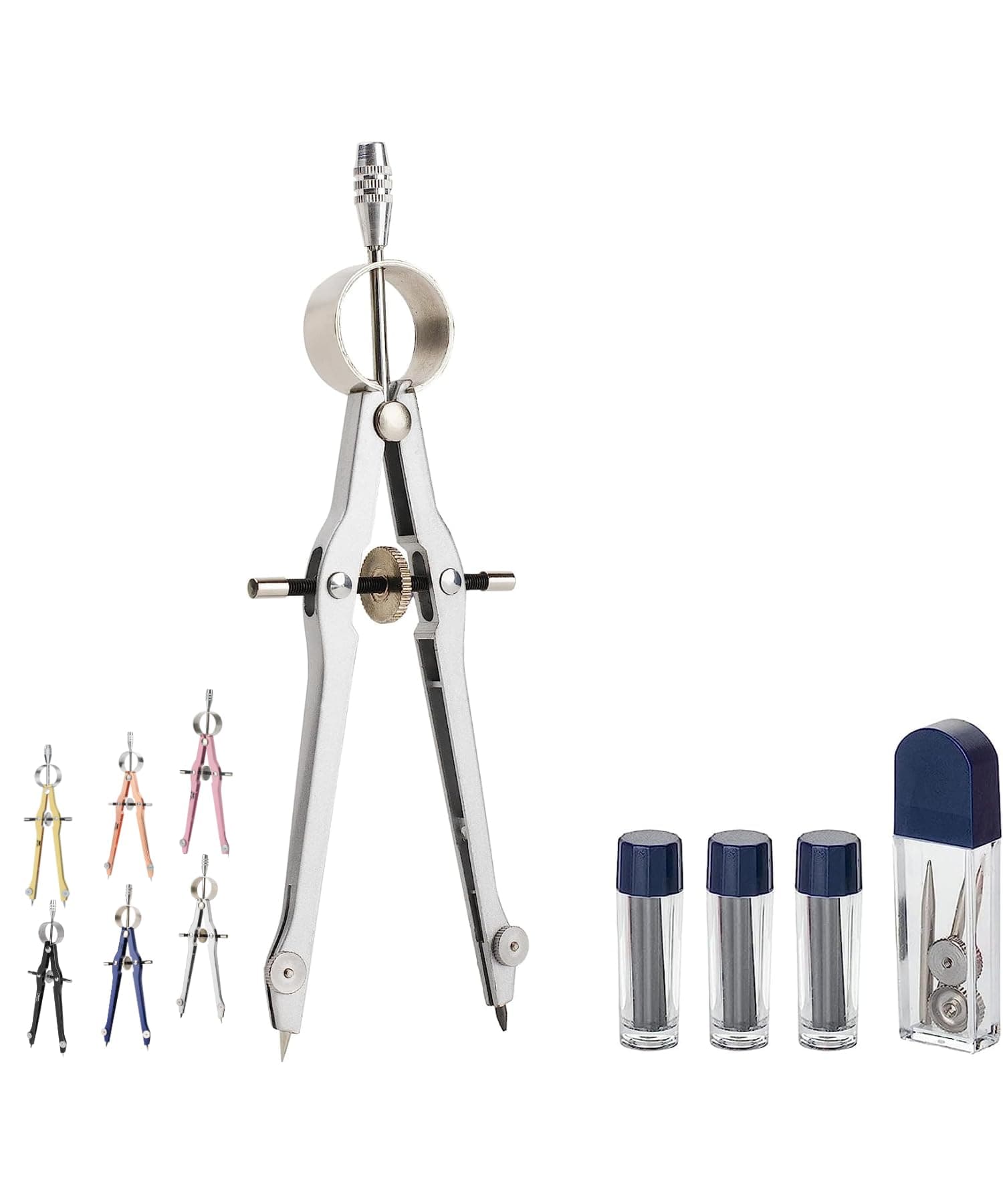 Mr. Pen - Professional Compass for Geometry, Extra Lead, Metal Compass Drawing Tool for Students, Back to School Supplies