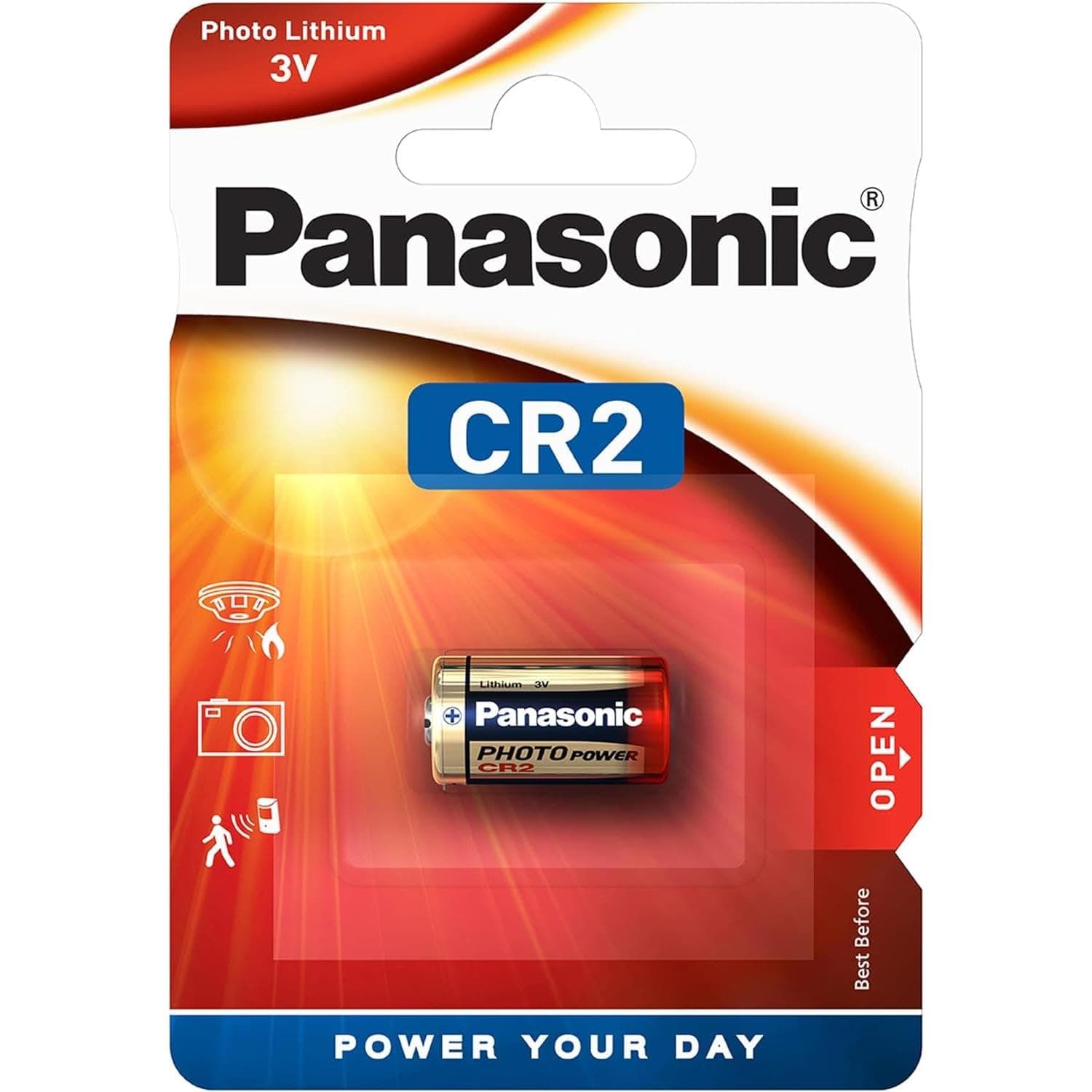 1 Panasonic Photo CR-2 Lithium,Black