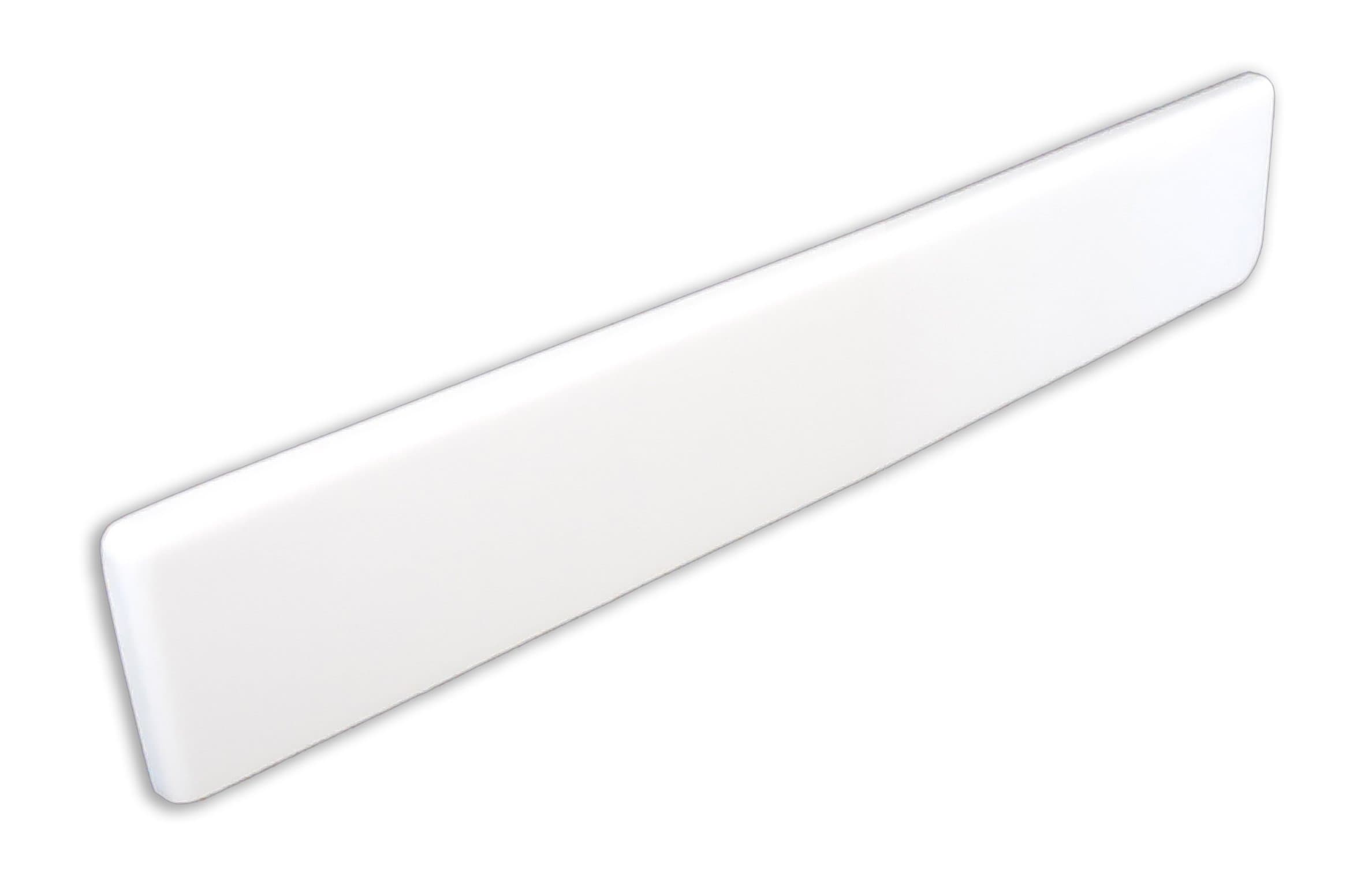 Imperial VL101SPW Left Hand Side Splash for Bathroom Vanity Top, Solid White Gloss Finish, 19-Inch