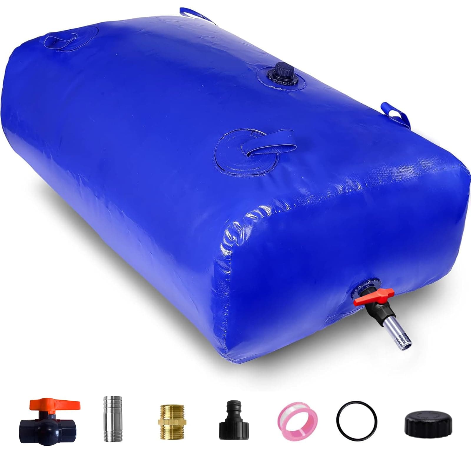 330 L/87.1 gal Water Bladder Storage Containers, Foldable Portable Water Tank Large Capacity Soft Water Bag, Drought Resistance, Fire Prevention, Emergency Water