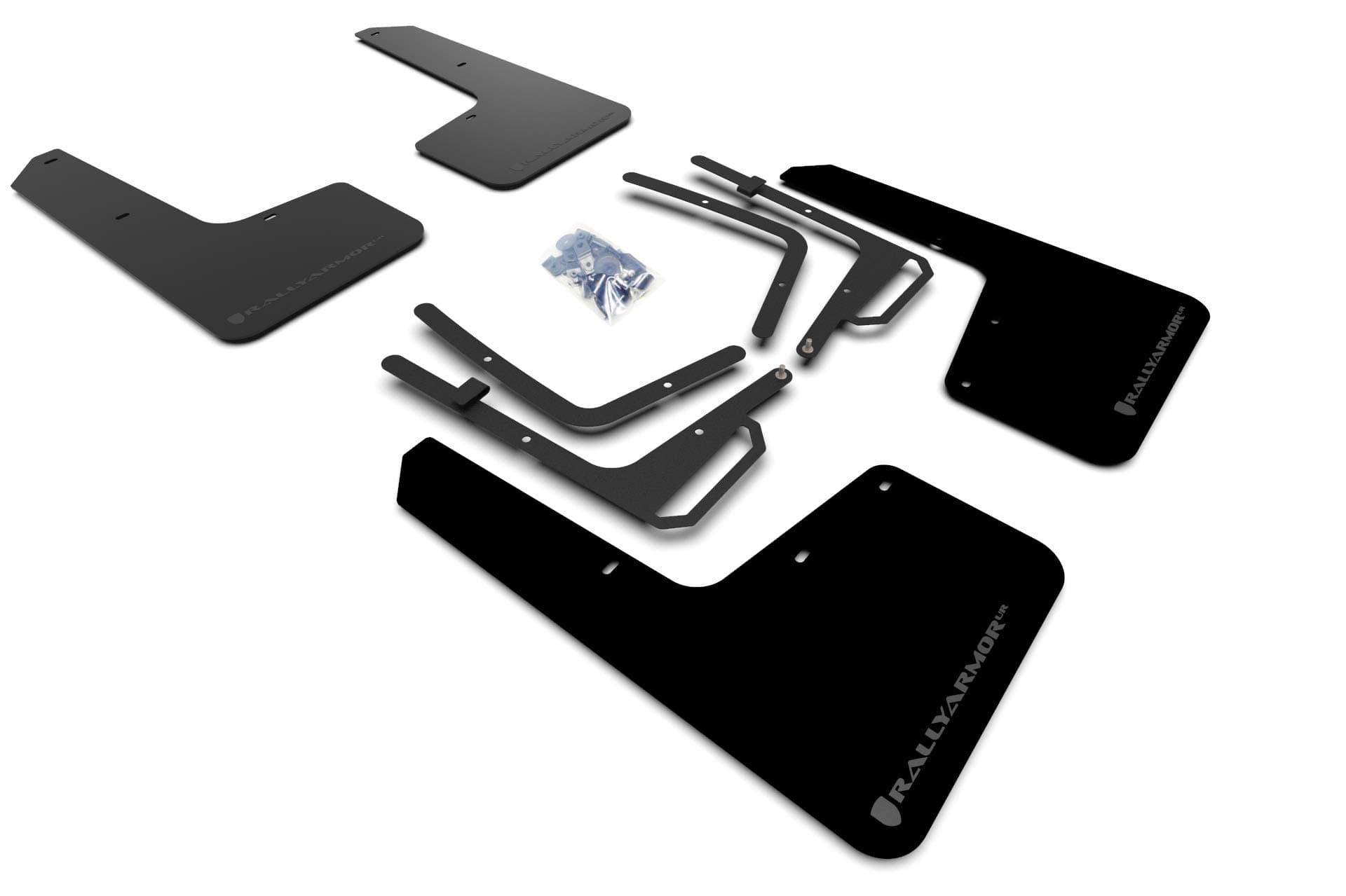 Black UR Mud Flap Dark Grey Logo for 2017-19 Ford F-150 Raptor