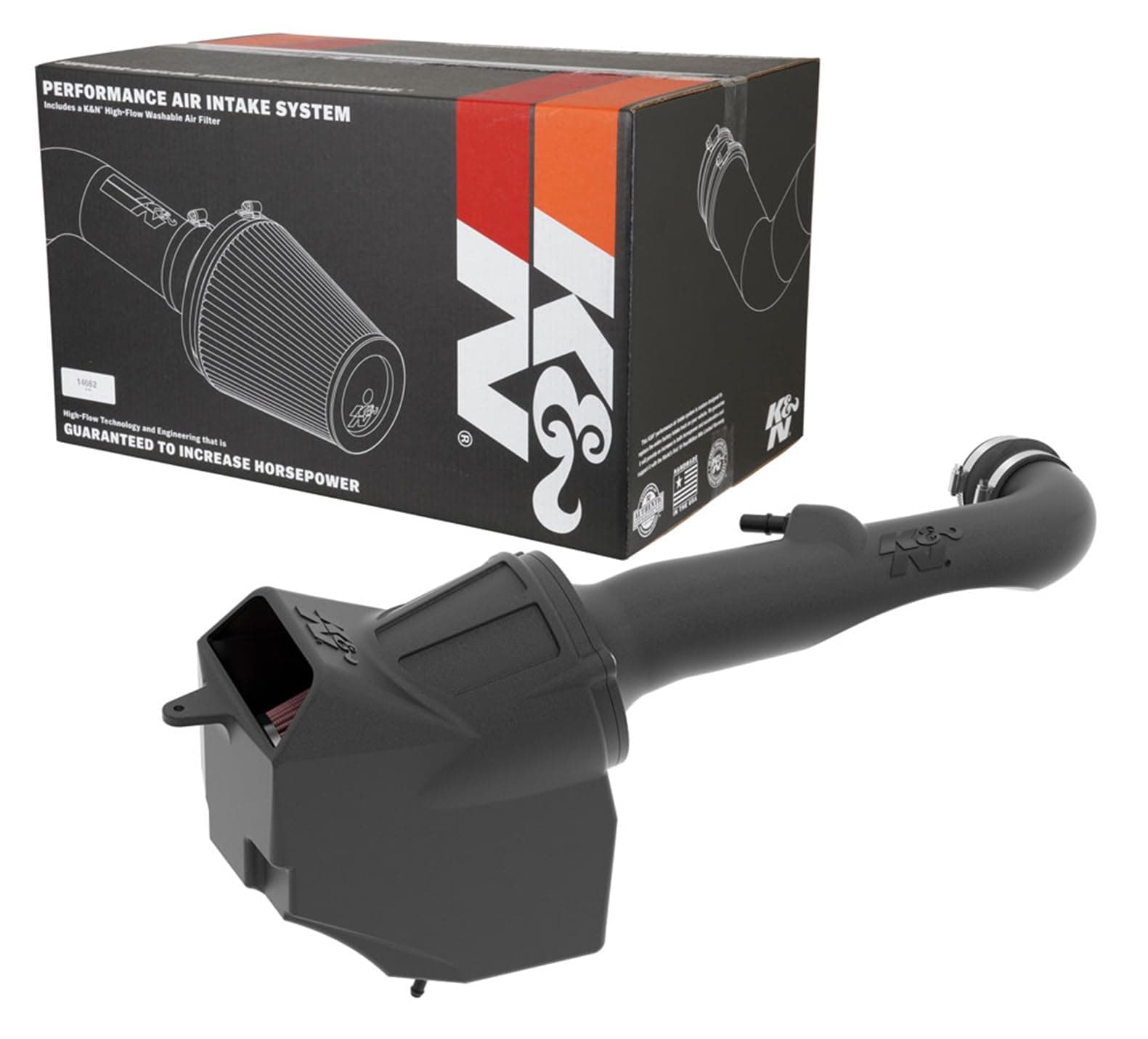K&N Cold Air Intake System: High-Flow Air Filter, Increase Performance & Towing: Compatible with 2018-2023 JEEP, Gladiator, Wrangler, Wrangler JL, 57-1576