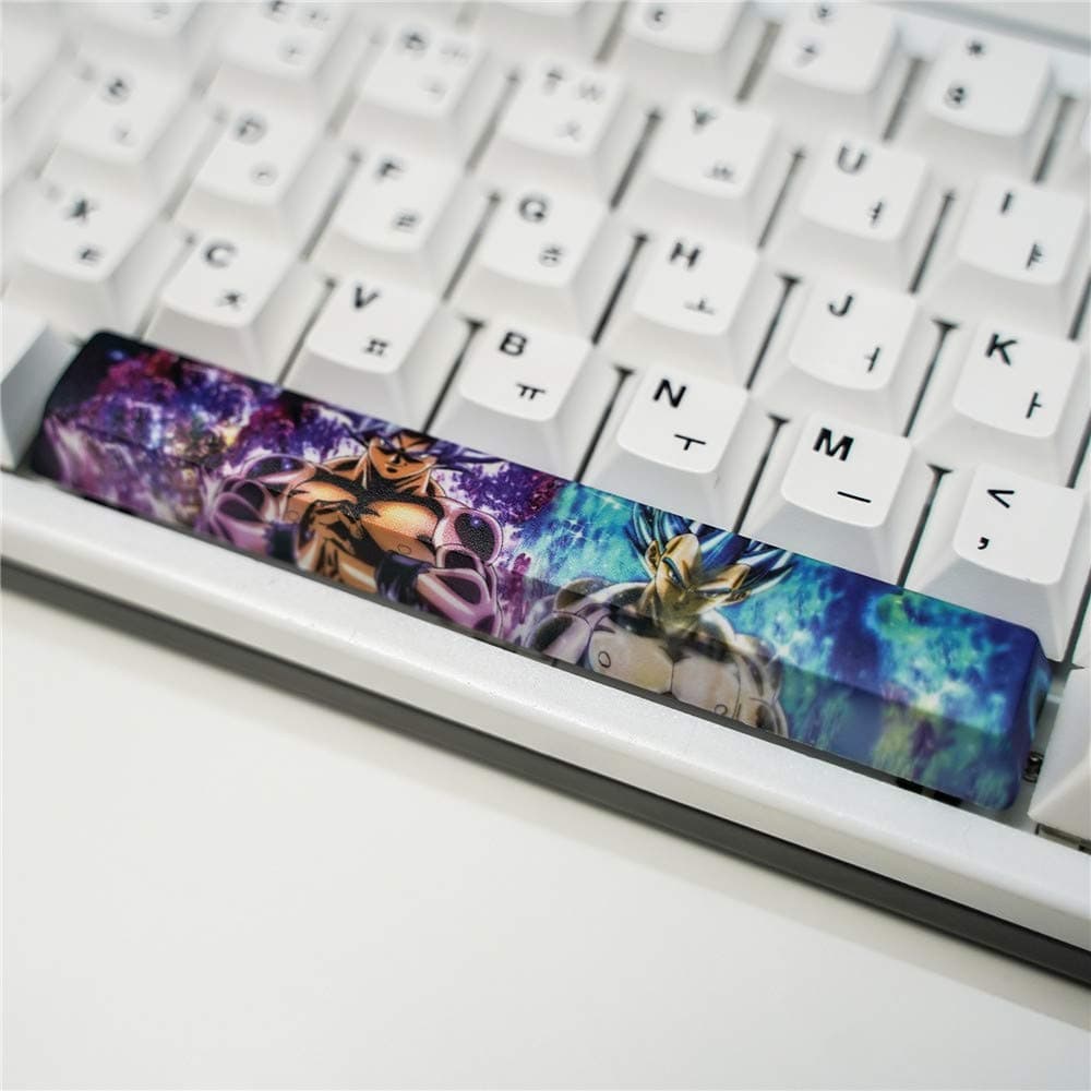 5-Side Dye-subbed PBT Spacebar Keycap, 6.25U 6.25X Custom OEM Key for DIY Cherry MX Gaming Mechanical Keyboard, Dragon Ball.