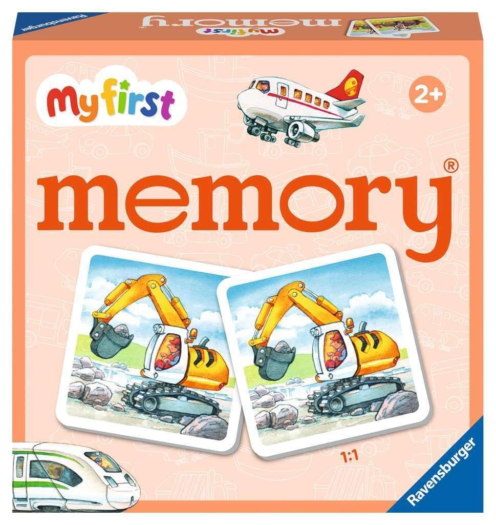 20878 - My First Memory® Vehicles, Memory and Search Game with Extra Large Picture Cards for Children from 2 Years
