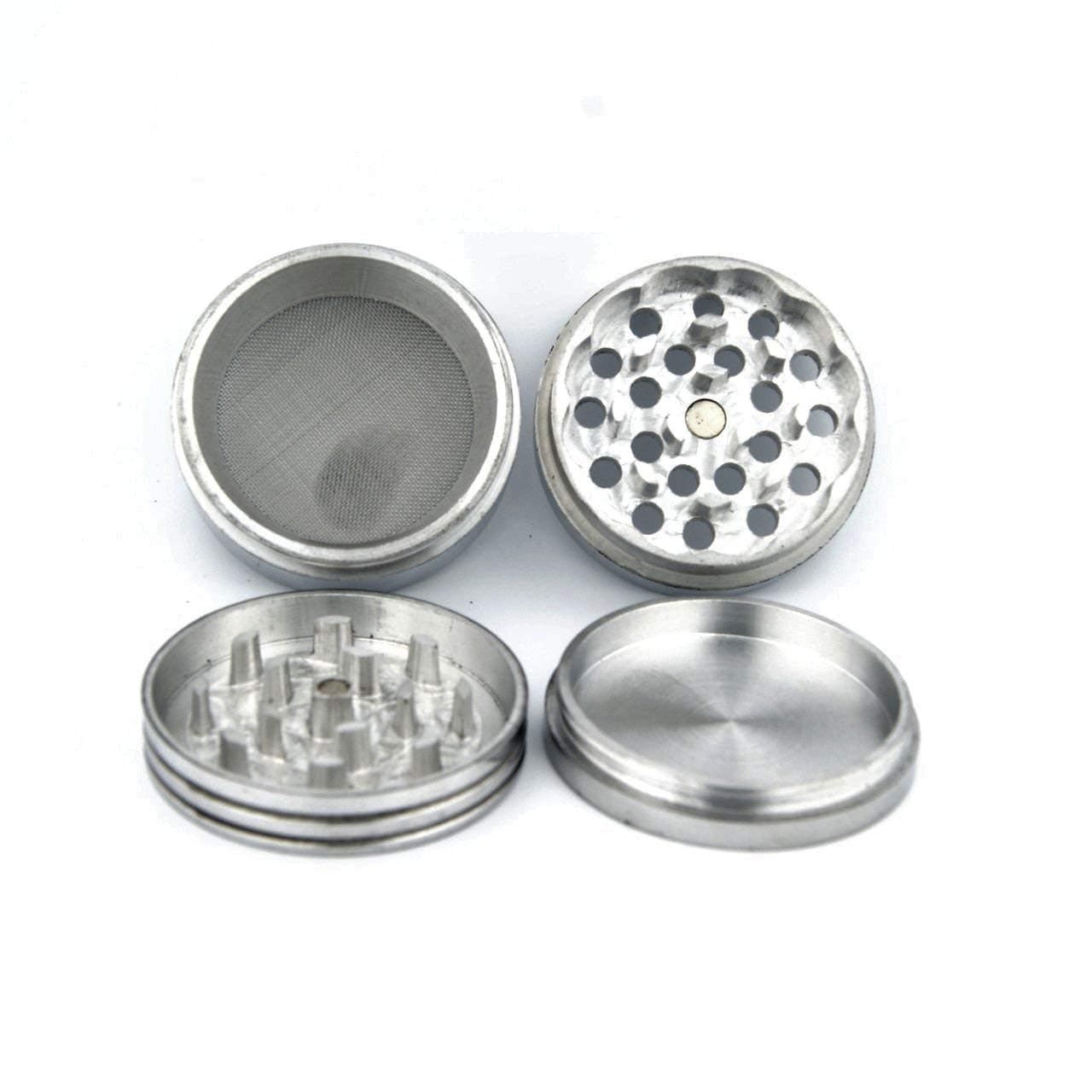 Classic Metallic Herb Crusher/Grinder Large with Filter (Herb Grinder/herb Crusher 52 mm)