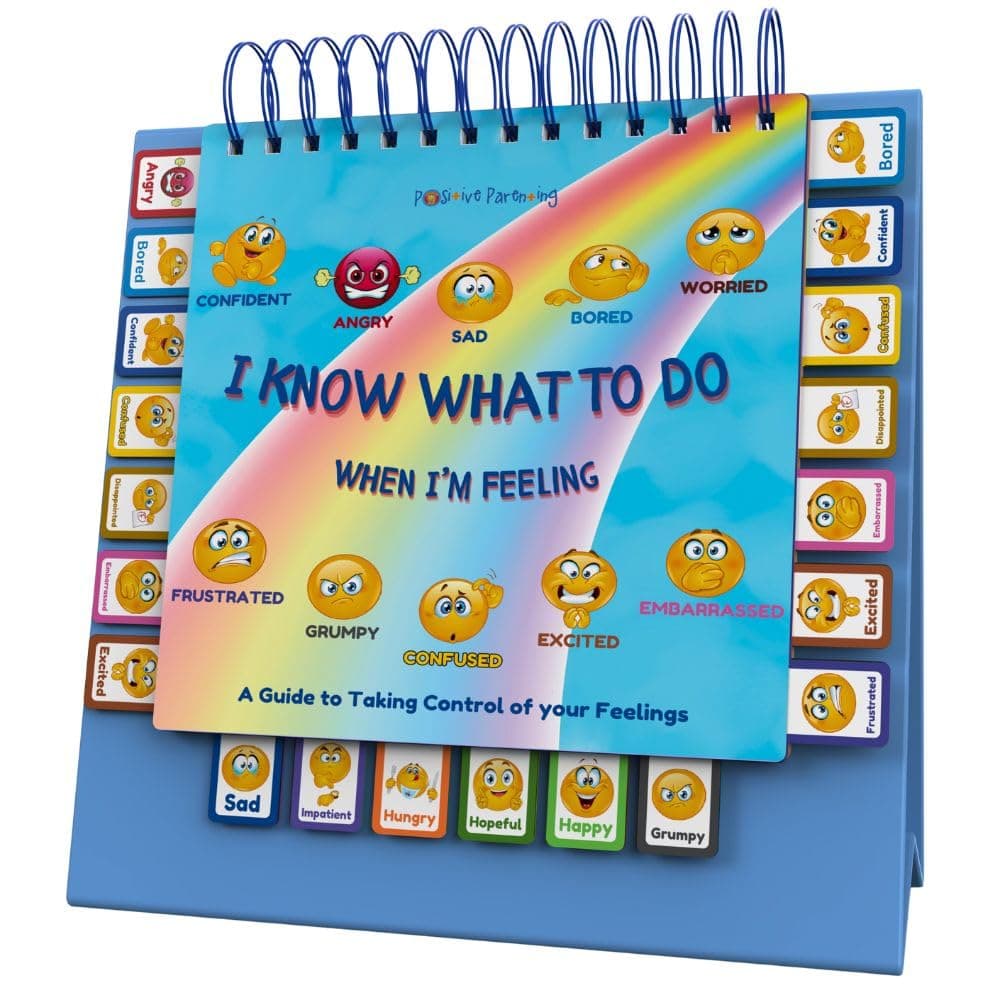 I Know What to Do Cards for Taking Control of Your Feelings/Emotions; Helps Children Identify Their Feelings & Emotions; Hardcover and Laminated Pages
