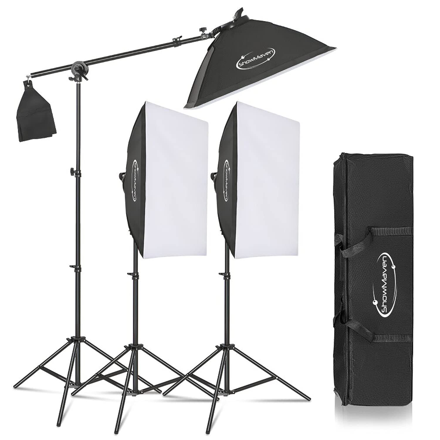 45W Dimmable LED Light with Double Color Temperature Continuous Lighting Studio Kit,3 Packs 20x28 Inches Studio Softbox, for Photo Studio Portrait, Video Shooting
