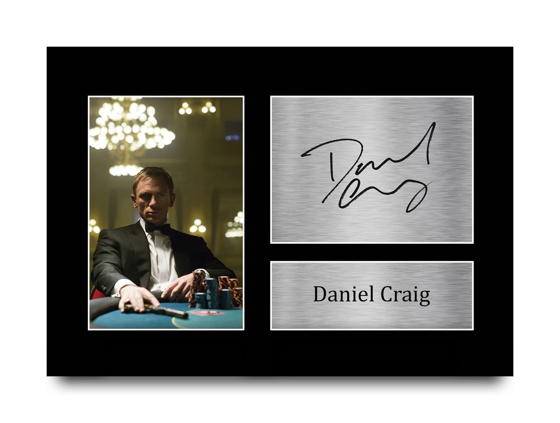– HWC Trading Daniel Craig Signed A4 Printed Autograph James Bond 007 Print Photo Picture Display