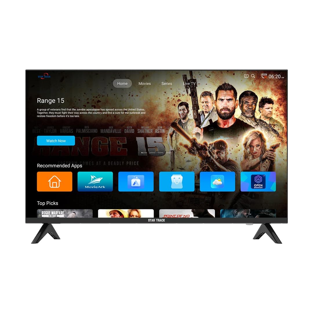 LED Smart TV, HD, 43 Inch, Android 14.0, T2S2, A+ Screen, WiFi, MIRACAST, Netflix, YouTube, Prime Video, HDMI, USB Comes with Edgeless frame(43)