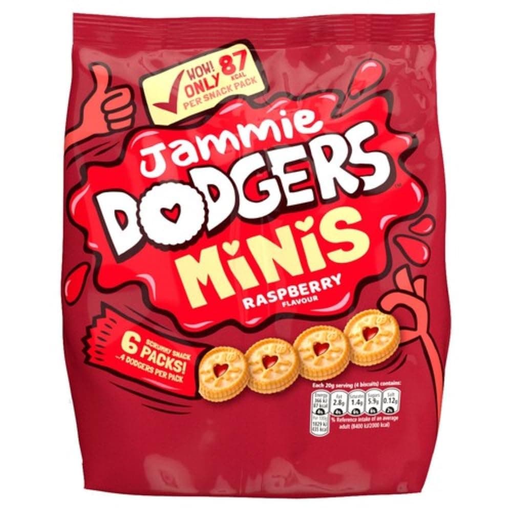 Jammie Dodgers Minis 6 pack, 120g