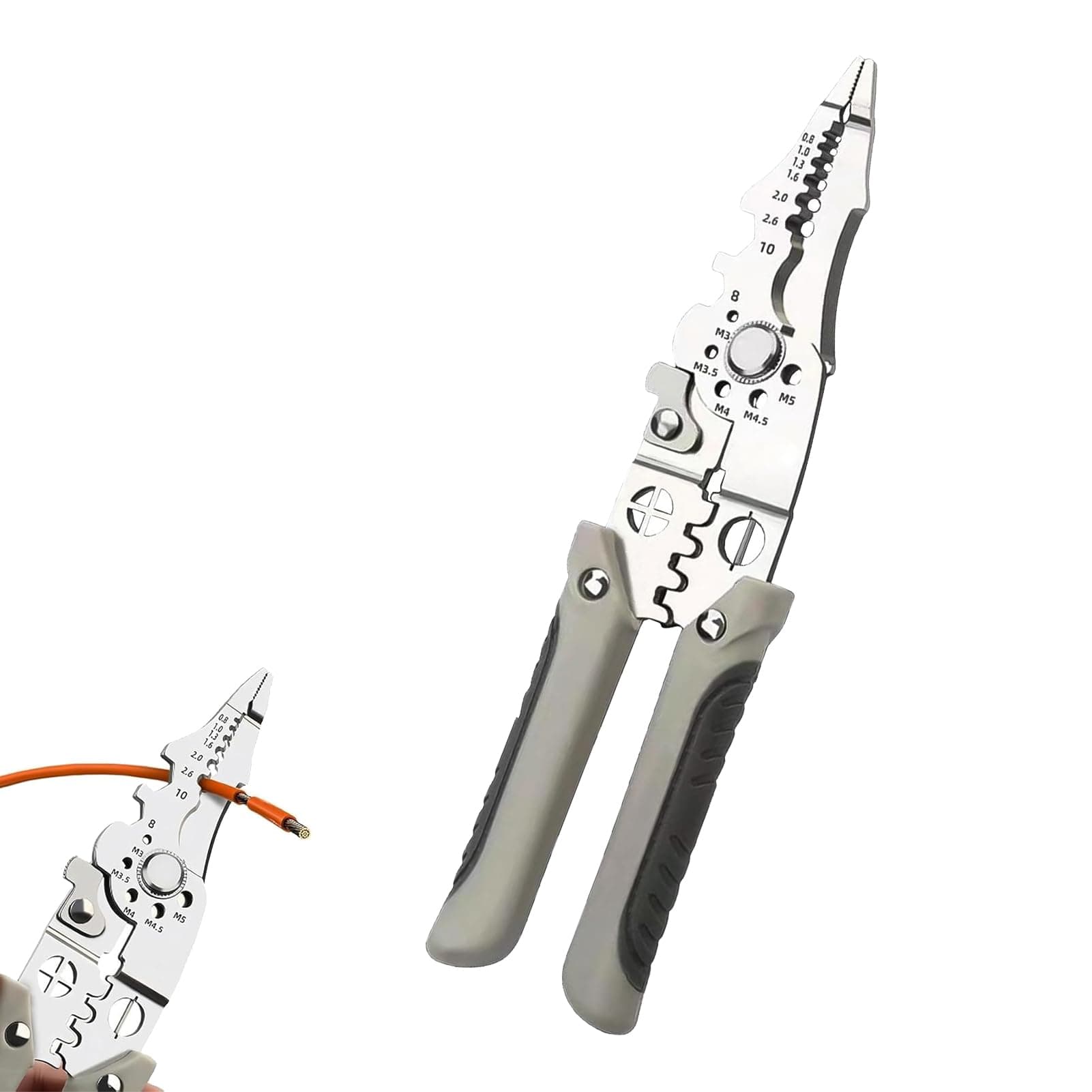 27-in-1 Multifunctional Wire Stripper, Crimper Cable Cutter Pliers, Cable Stripper Tool, Electrical Wire Stripper, Electrical Wire Stripping Tool for Electrical Wiring, Automotive Repair