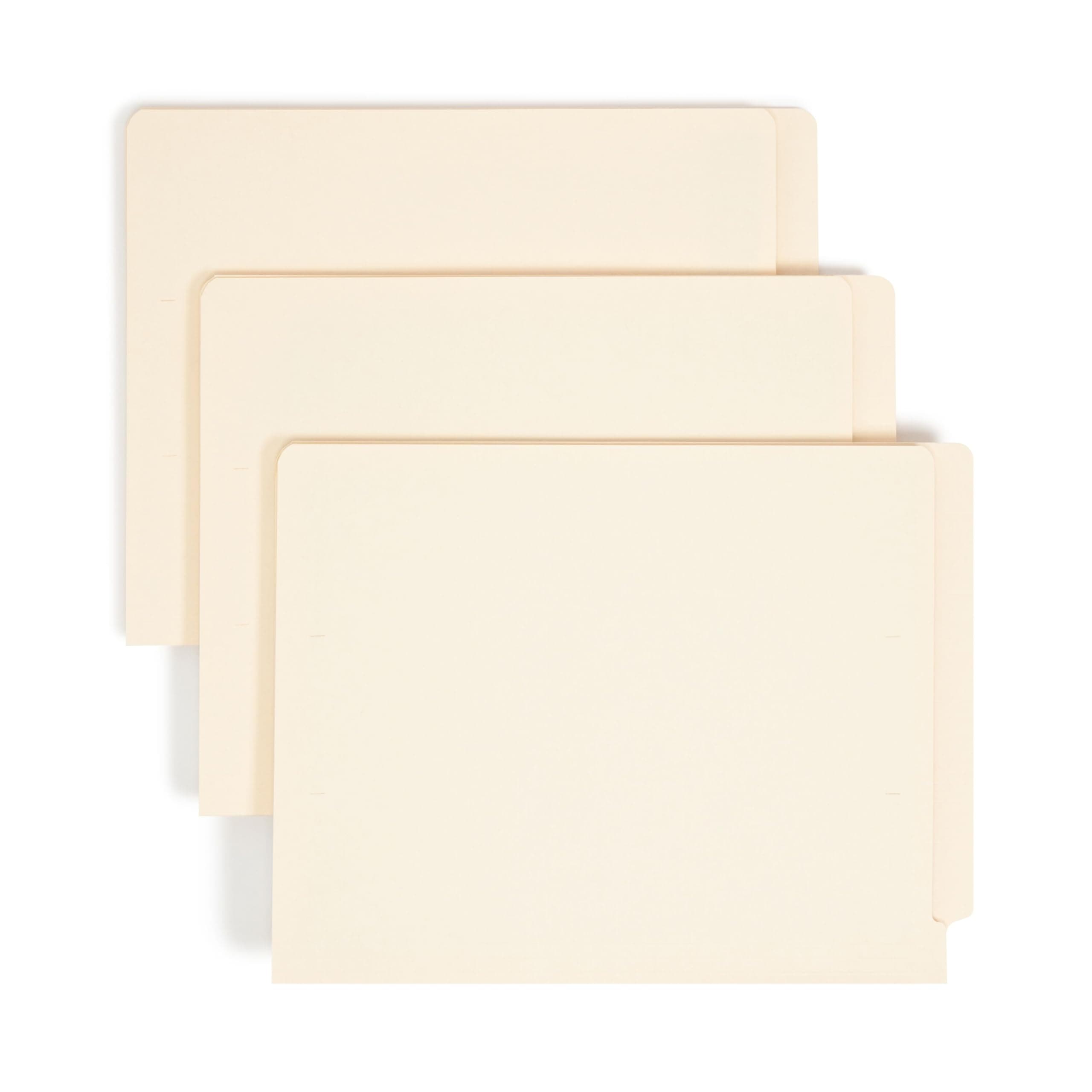 Smead End Tab File Folder, Shelf-Master Reinforced Straight-Cut Tab, Letter Size, Manila, 100 per Box (24110)