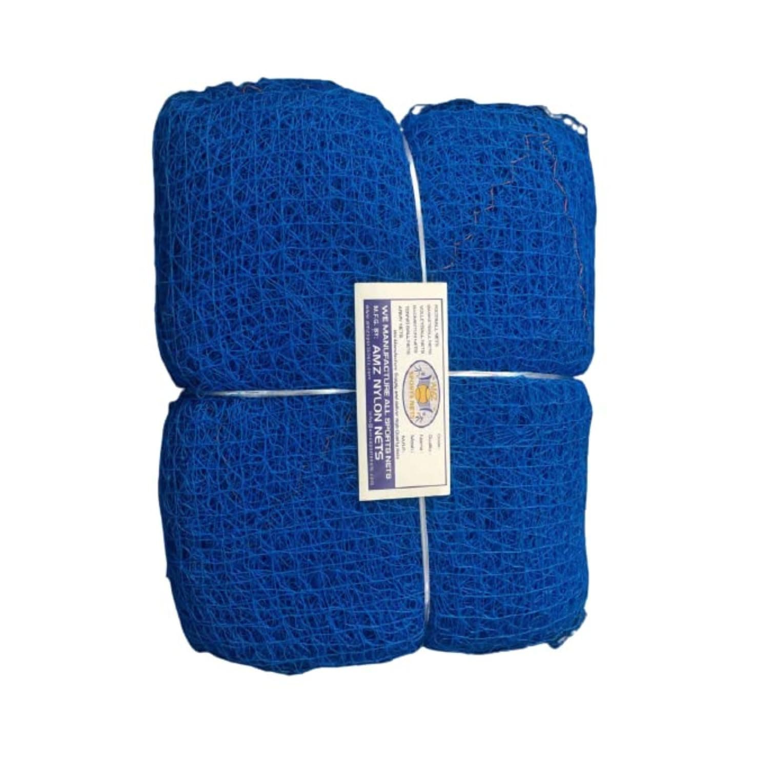 AMZ Sports Nets Cricket Batting Practice Net Regular Training Netting for Outdoor Backyard Ground Sports 1.5mm Thickness (Blue, 10Ft. X 40 Ft.)