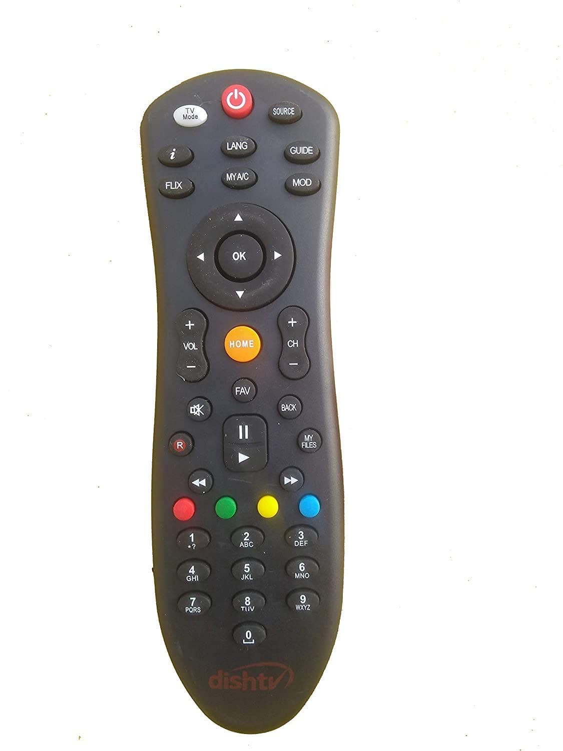 Remote Compatible with Dish TV Set Top Box Remote with Recording Feature for All Dish TV SD/HD Set Top Box