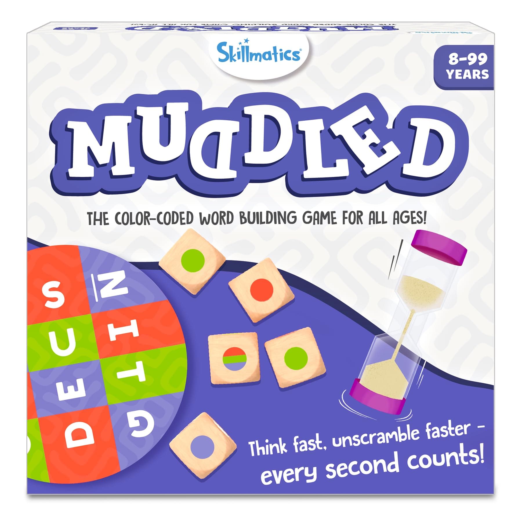 Skillmatics Word Building Board Game - Muddled, Fast-Paced Word Building Game, Fun for Kids & Families, Gifts for Boys & Girls Ages 8, 9, 10, & Up