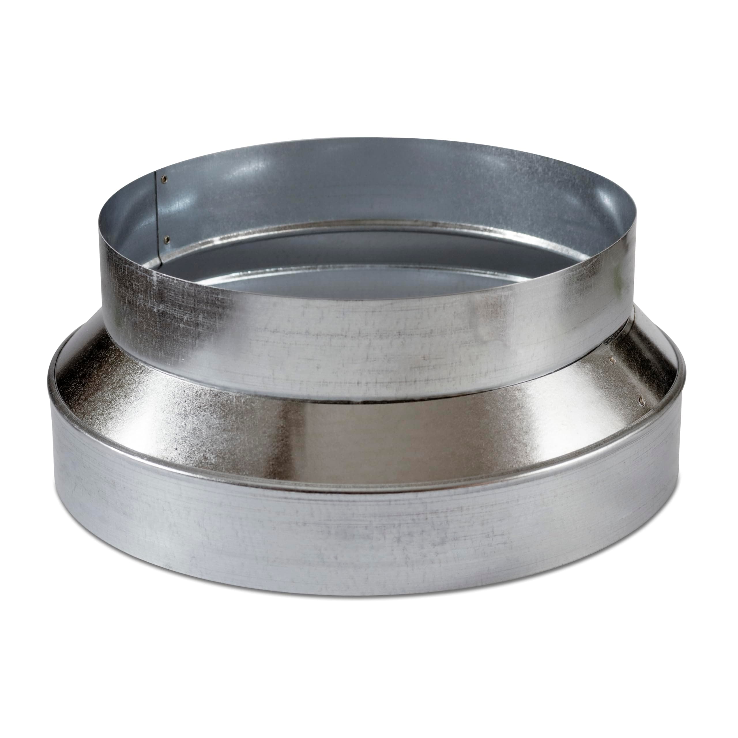 9" X 8" Duct Reducer & Increaser Non-Crimped Single Wall Galvanized Sheet Metal ducting Connector for Airflow, Heating, Cooling, & air Ventilation Systems Fittings