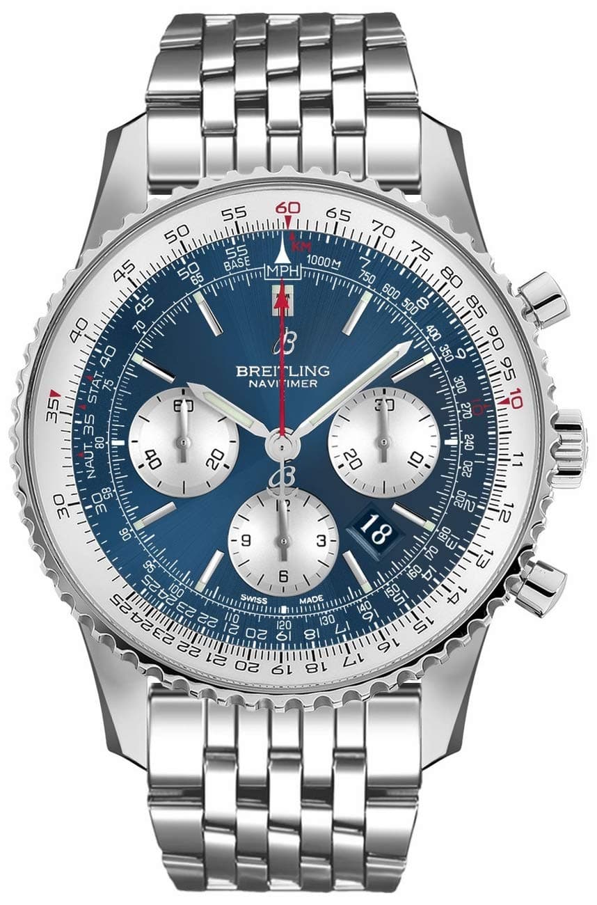 Navitimer 1 Chronograph Automatic Chronometer Aurora Blue Dial Men's Watch AB0127211C1A1