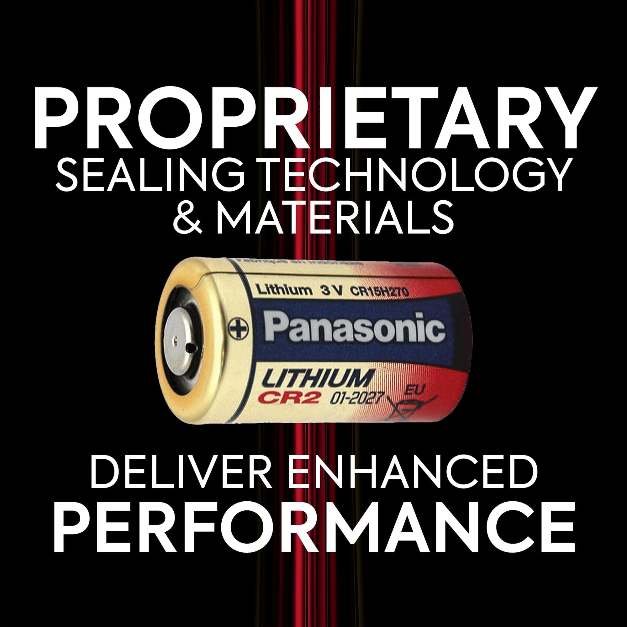 Panasonic CR2 3.0 Volt Long Lasting Lithium Batteries for Golf Rangefinders, Cameras, Flashlights and Other Devices, 12-Battery Pack