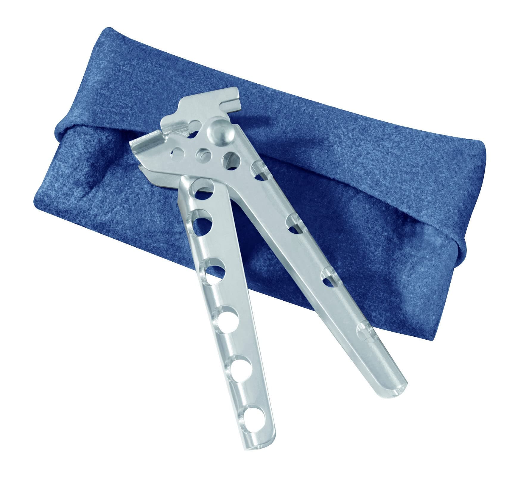 PanHandler Camping Pot Grip with PackTowl Carry Sleeve, Silver